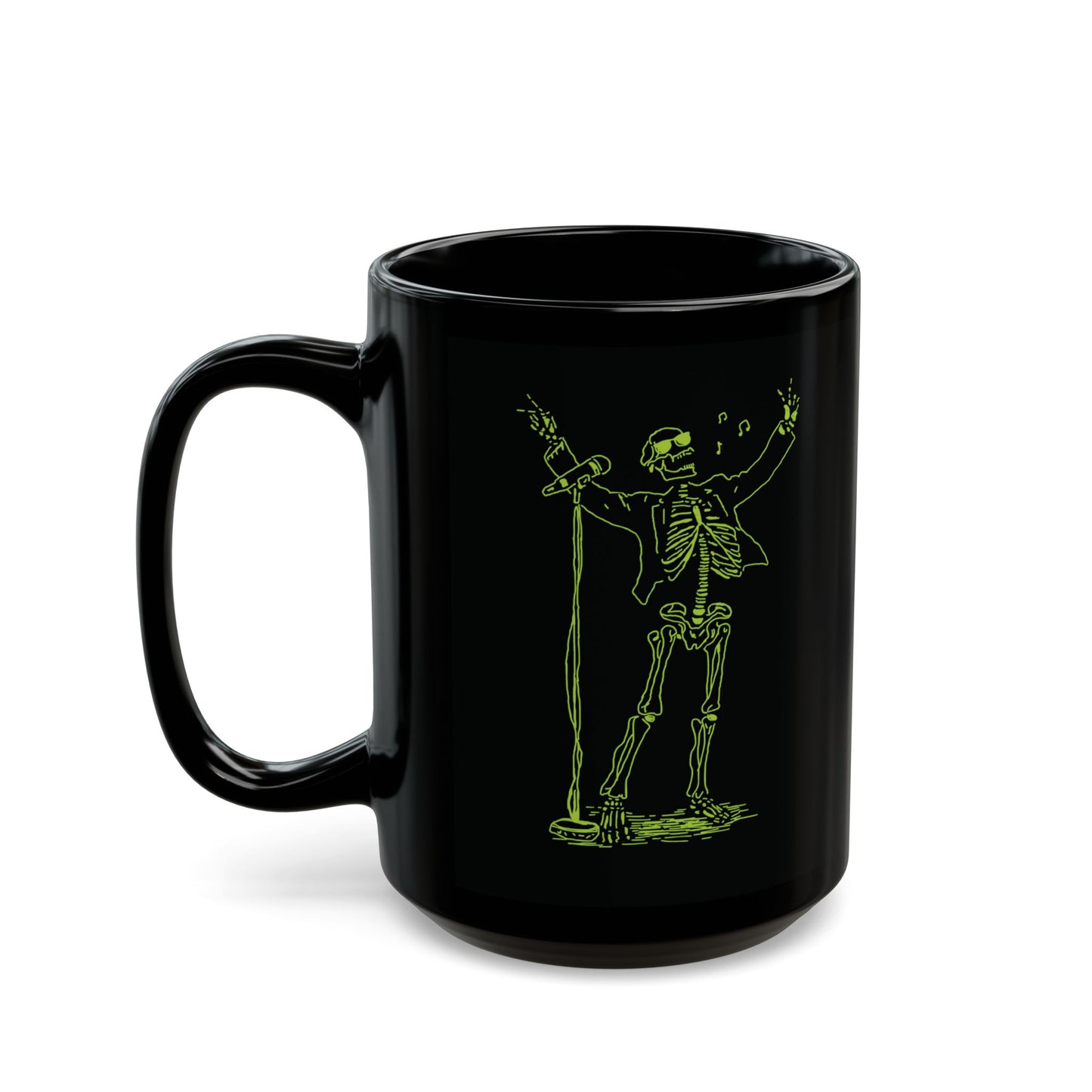Skeleton Singer Fluo Mug | The Voice of Rock