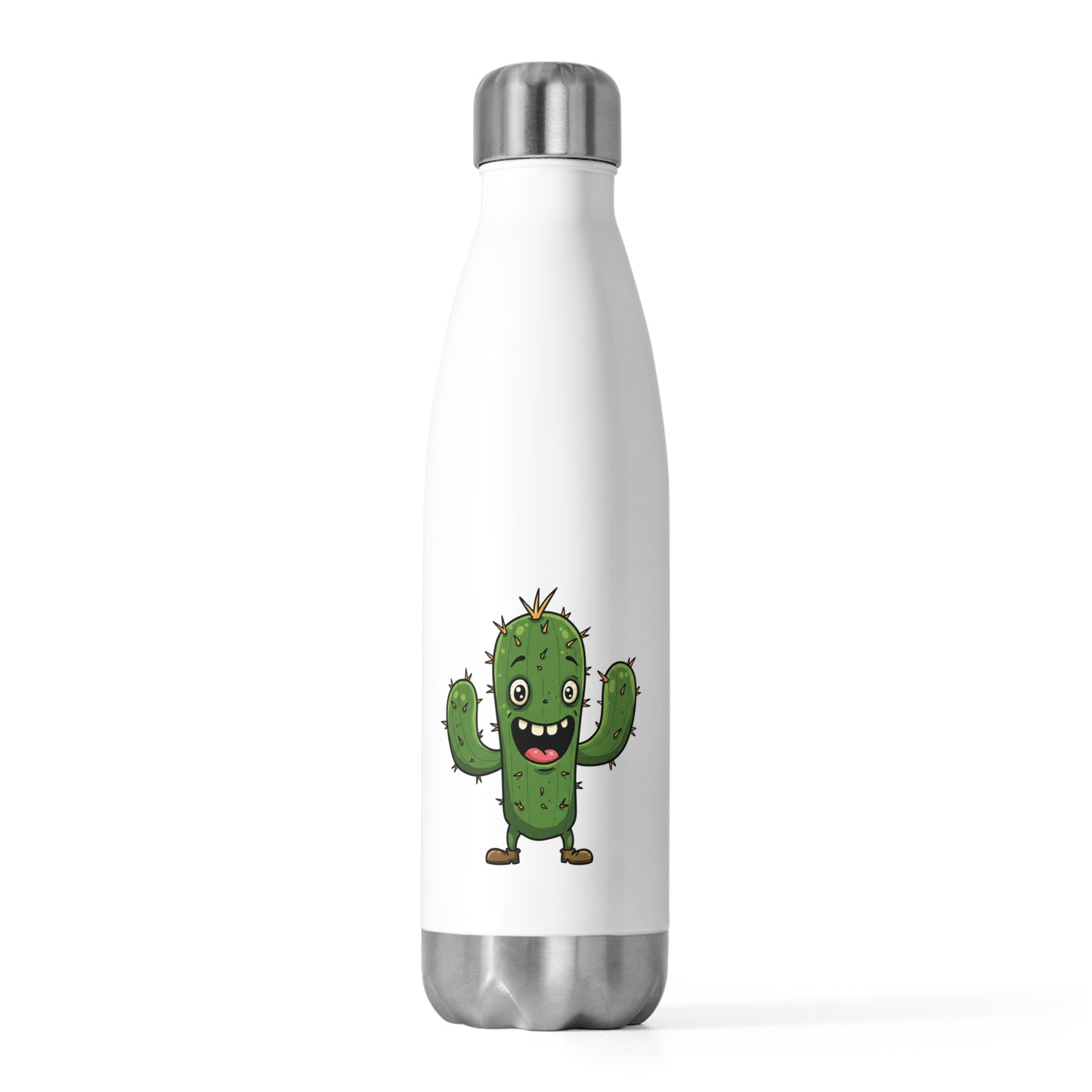Stay Happy & Hydrated: Joyful Cactus Insulated Water Bottle - Eco-Friendly & Durable