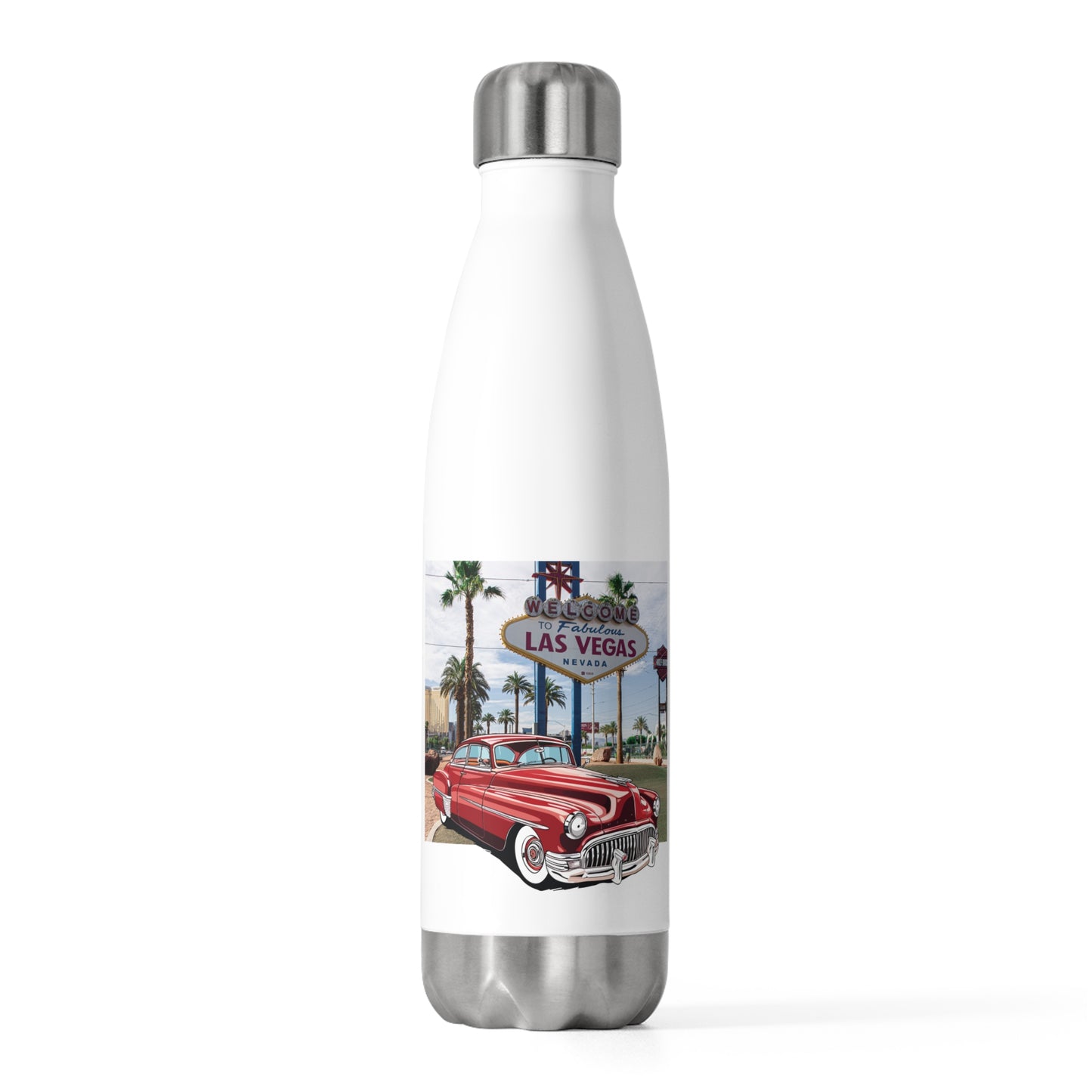 Buick 1950s Vintage Car Insulated Water Bottle - Eco-Friendly Stainless Steel for Retro Lovers