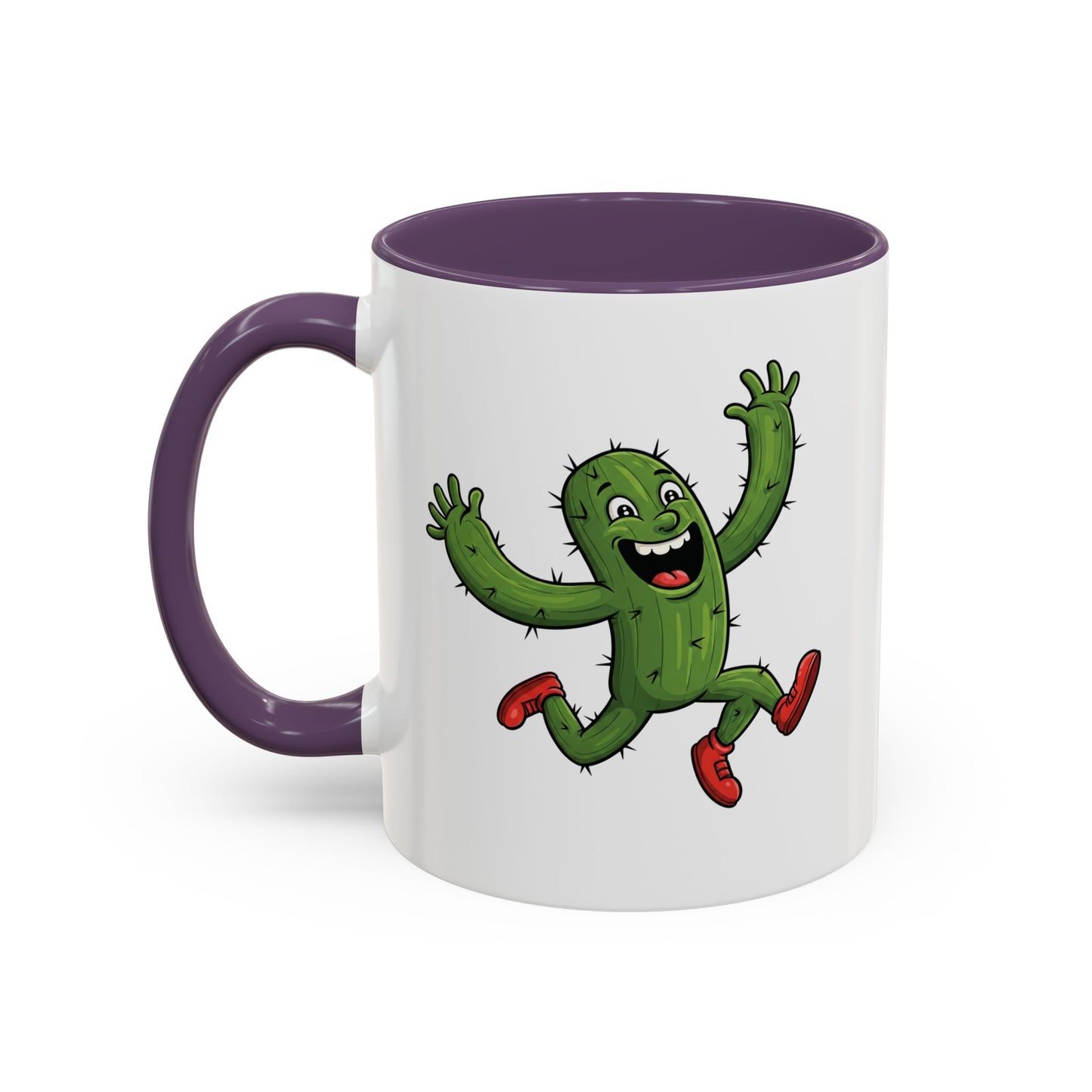 Cactus Mania Running Cactus Mug - Fun & Eco-Friendly Ceramic Coffee Cup