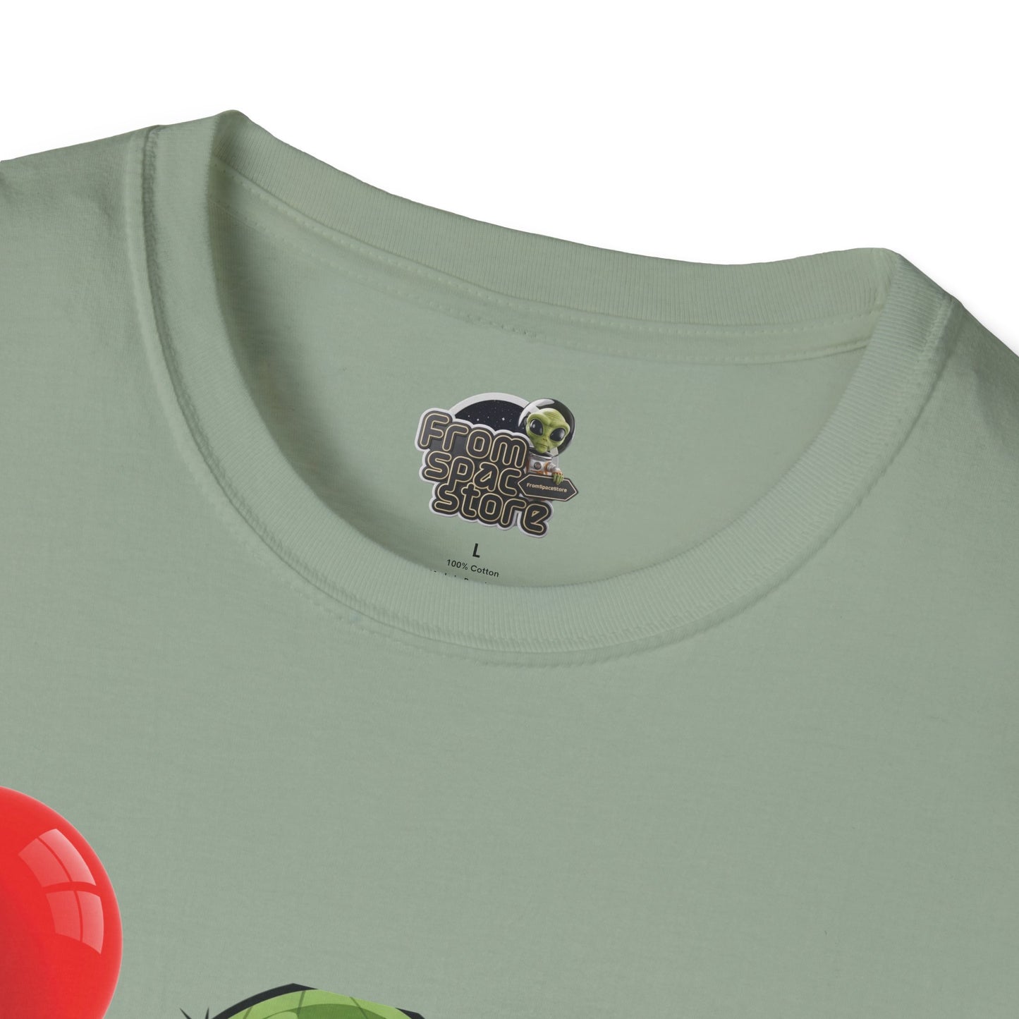 Cactus Mania T-Shirt: Cheerful Cactus with Balloon | Organic Cotton Unisex Tee