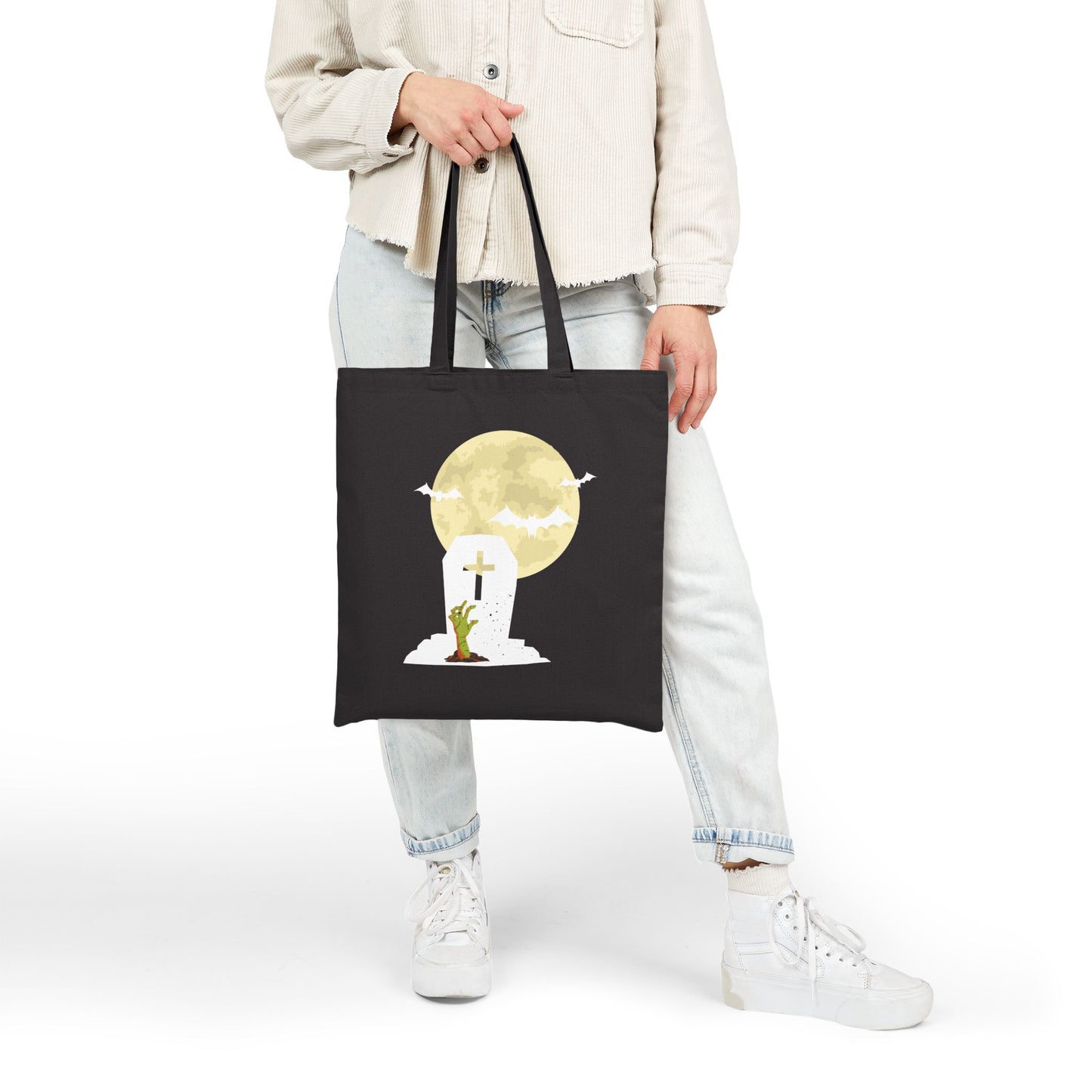 Graveyard Haunt: The Halloween Cemetery Tote Bag