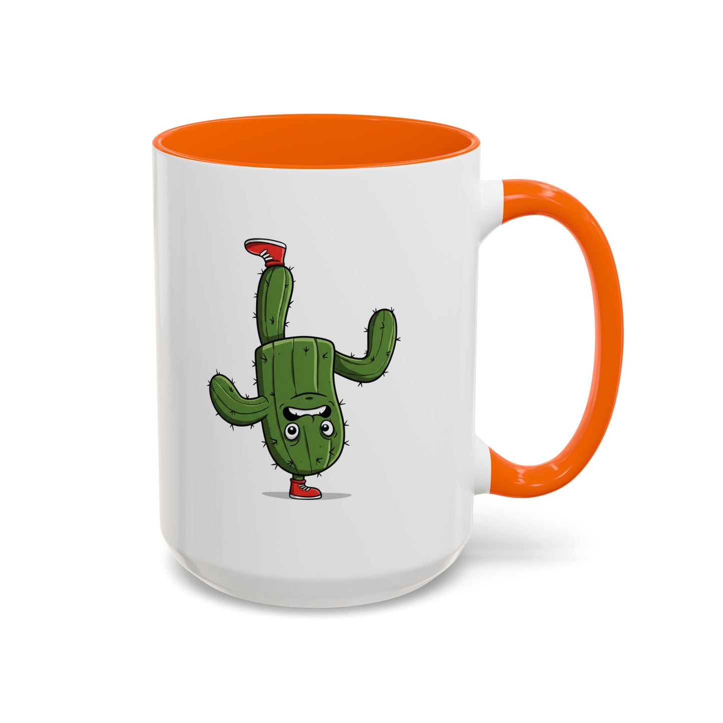 Cactus Mania Upside Down Cactus Mug - Unique & Fun Ceramic Cup for All Ages