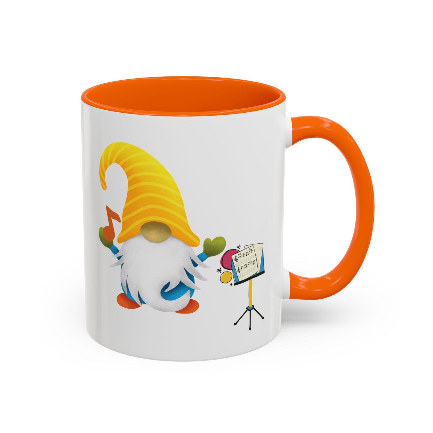 Whimsical Gnome Music Stand Mug - Perfect Gift for Music Lovers