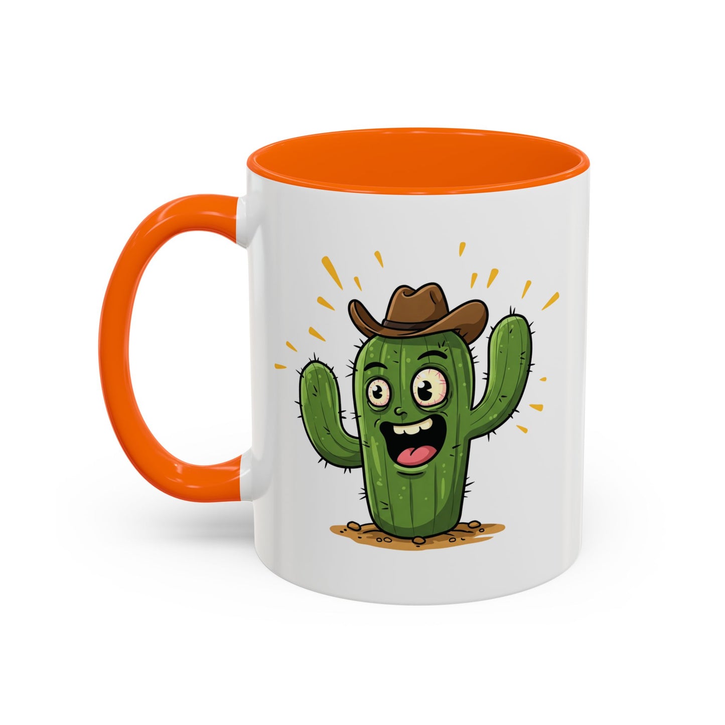 Cactus Mania Cowboy Cactus Mug - Fun & Durable Ceramic Cup for Cactus Lovers