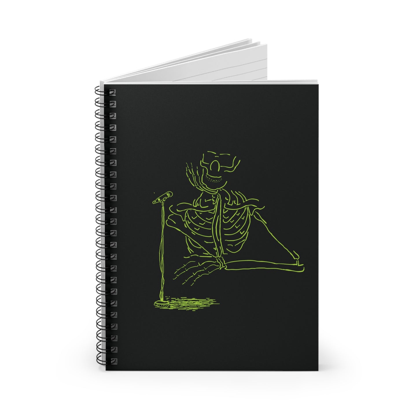 Metal Skeleton Fluo Spiral Notebook - Rock Your Notes!