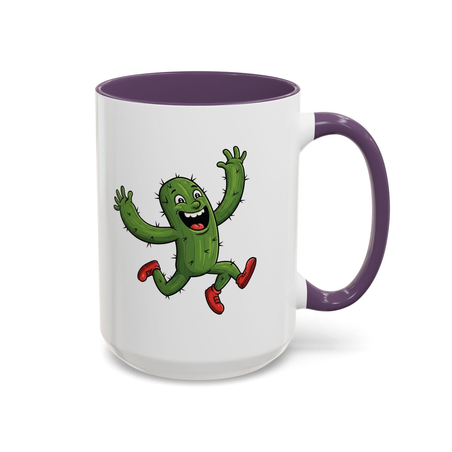 Cactus Mania Running Cactus Mug - Fun & Eco-Friendly Ceramic Coffee Cup