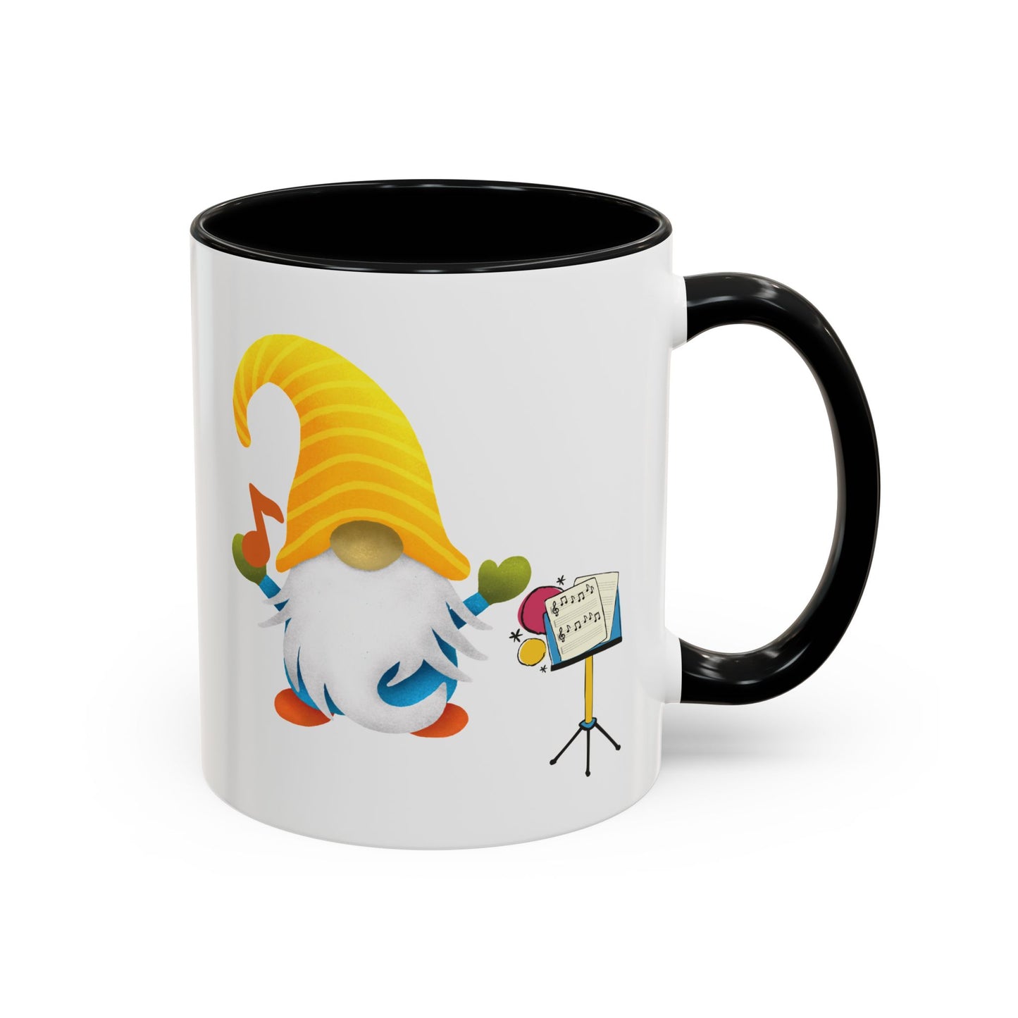 Whimsical Gnome Music Stand Mug - Perfect Gift for Music Lovers
