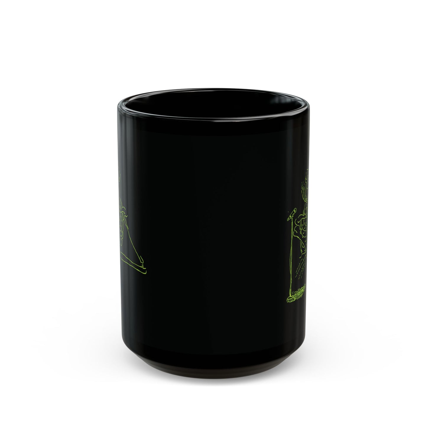 Skeleton Singer Interview Mug | Fluorescent Rock Gift