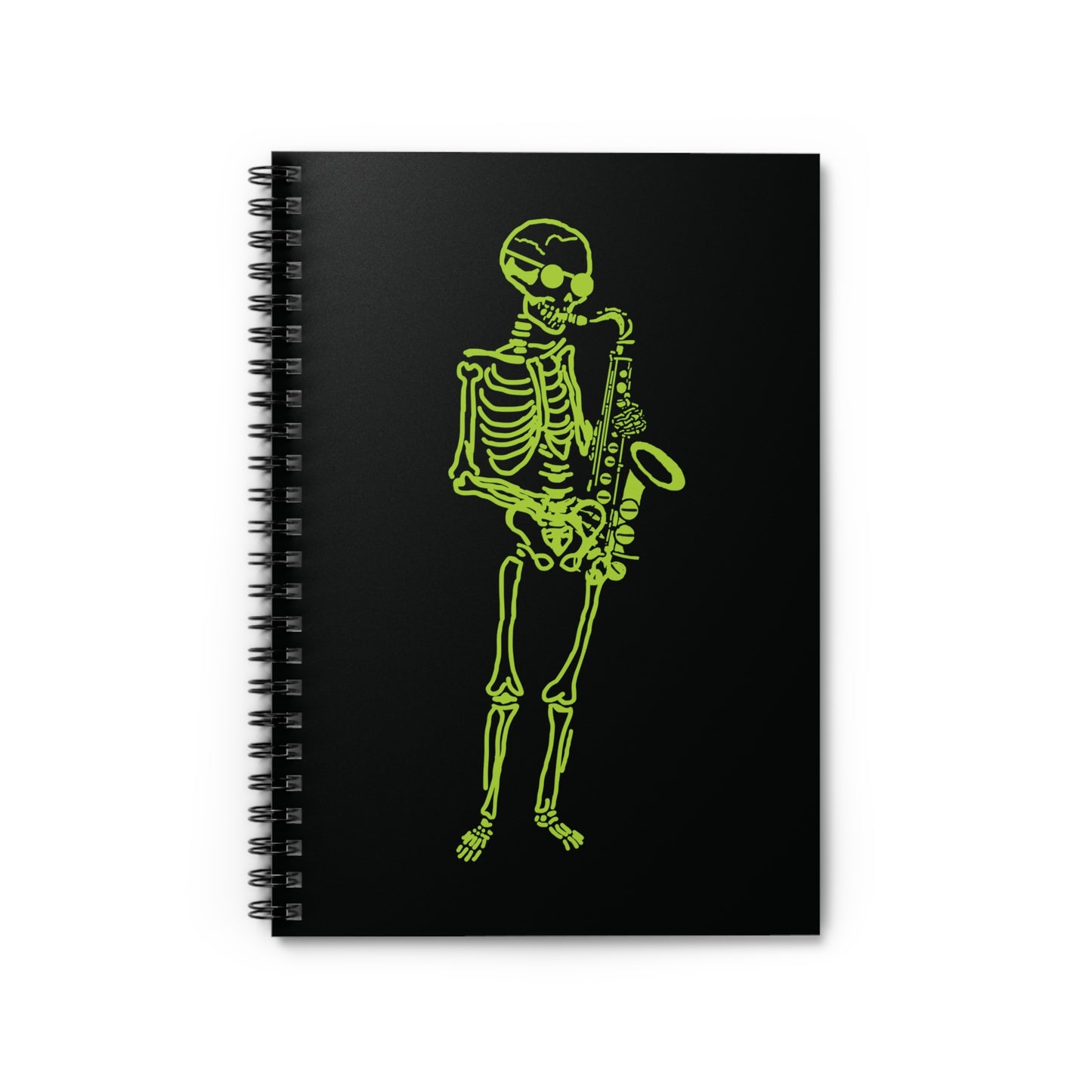 Metal Skeleton Fluo Spiral Notebook - Jazz Up Your Notes!