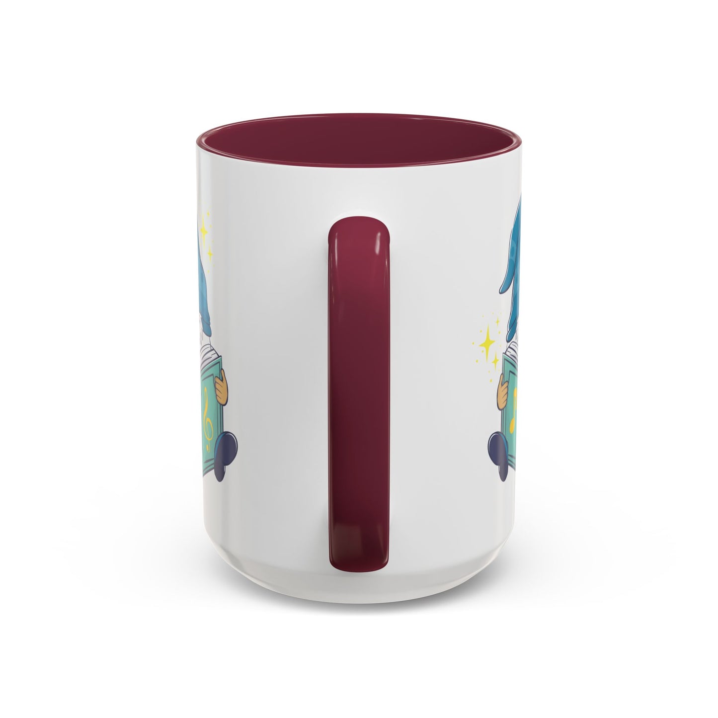 Whimsical Gnome & Music Book Mug - Brew Your Story | Ceramic Coffee & Tea Cup (11oz/15oz)