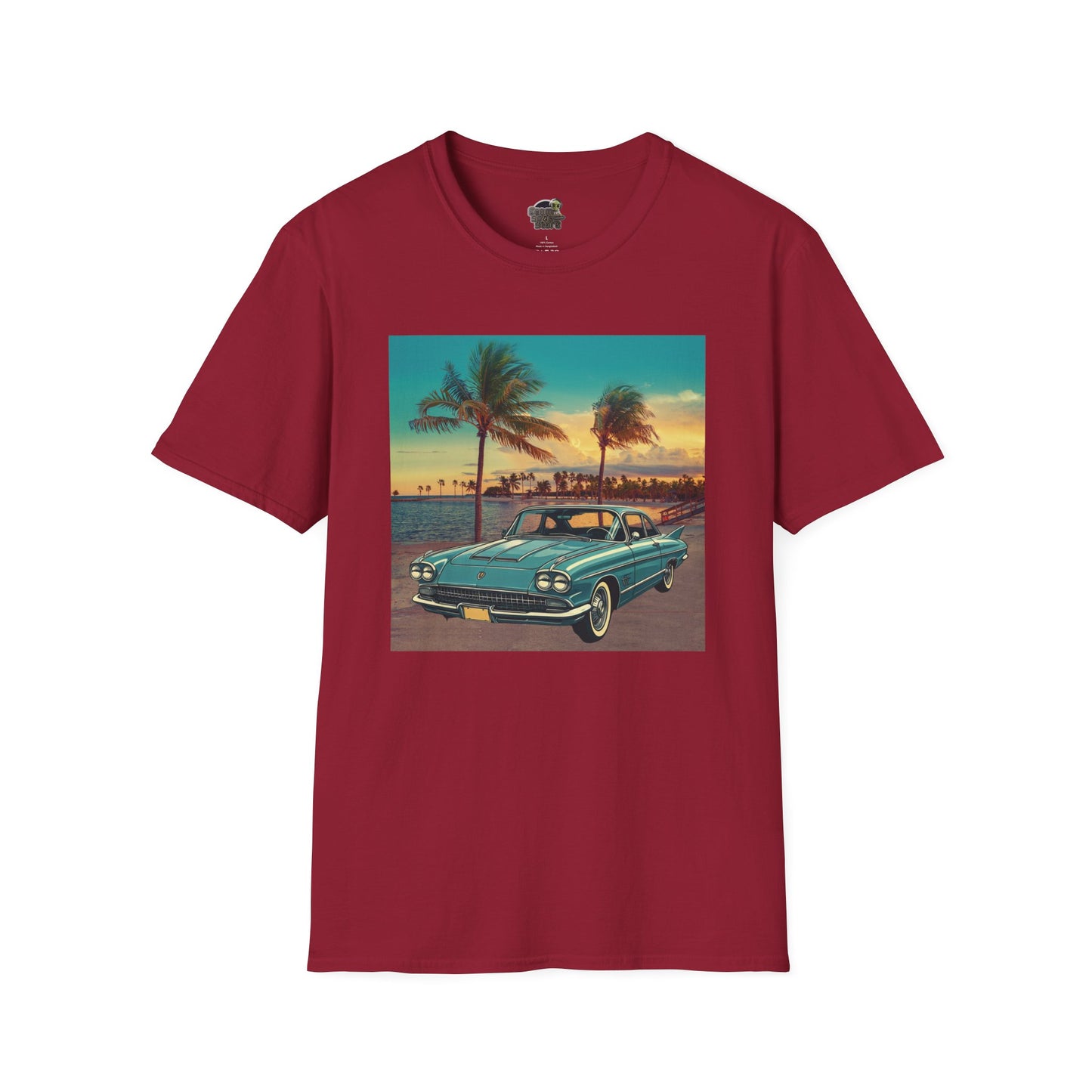 Cadillac Eldorado Brougham 1950s Unisex T-Shirt - Vintage Luxury Car Cardinal Red