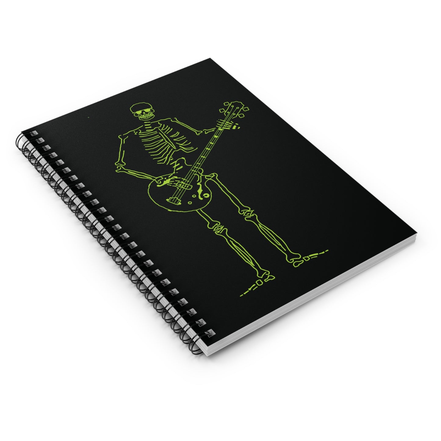 Metal Skeleton Fluo Spiral Notebook - Groove Your Notes!