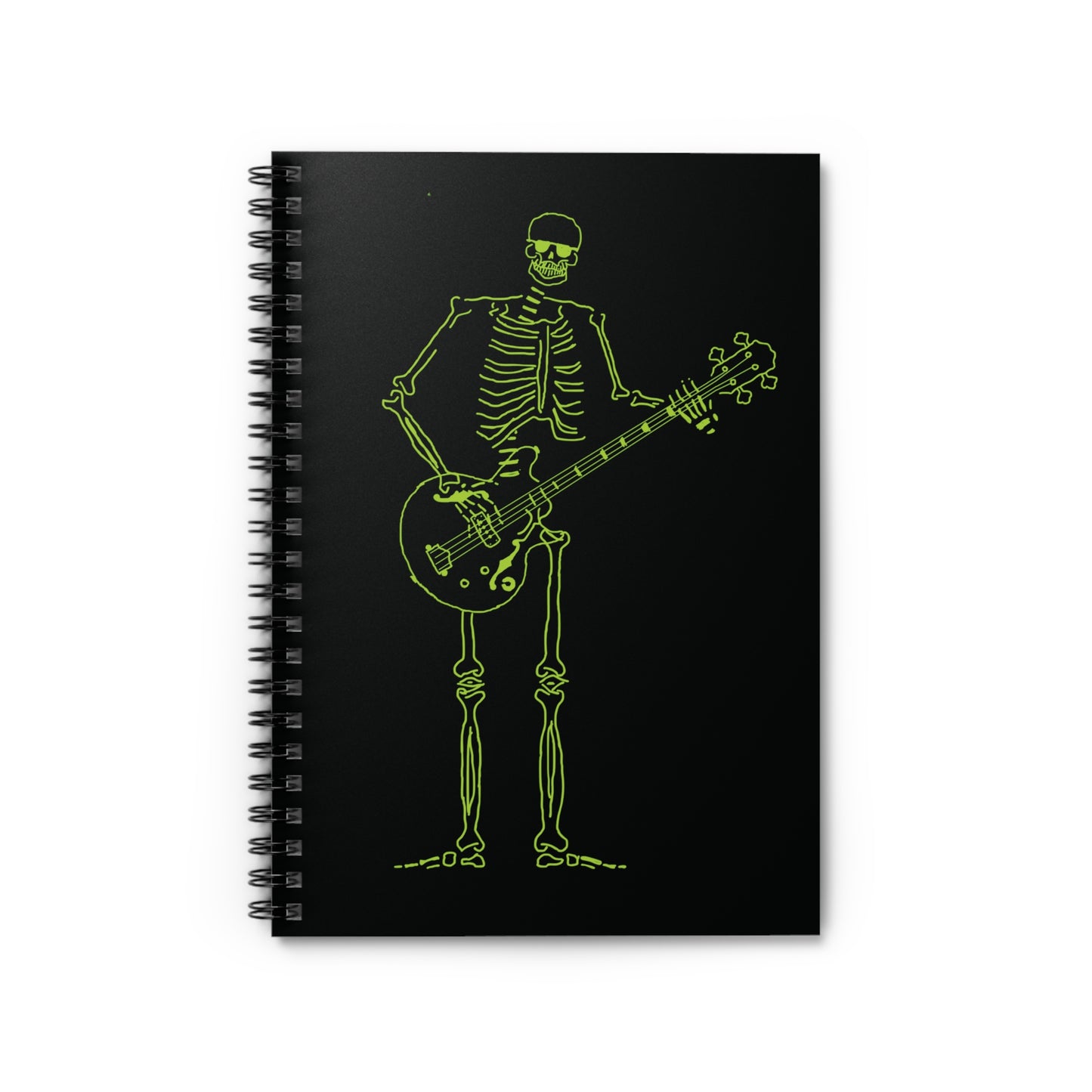 Metal Skeleton Fluo Spiral Notebook - Groove Your Notes!