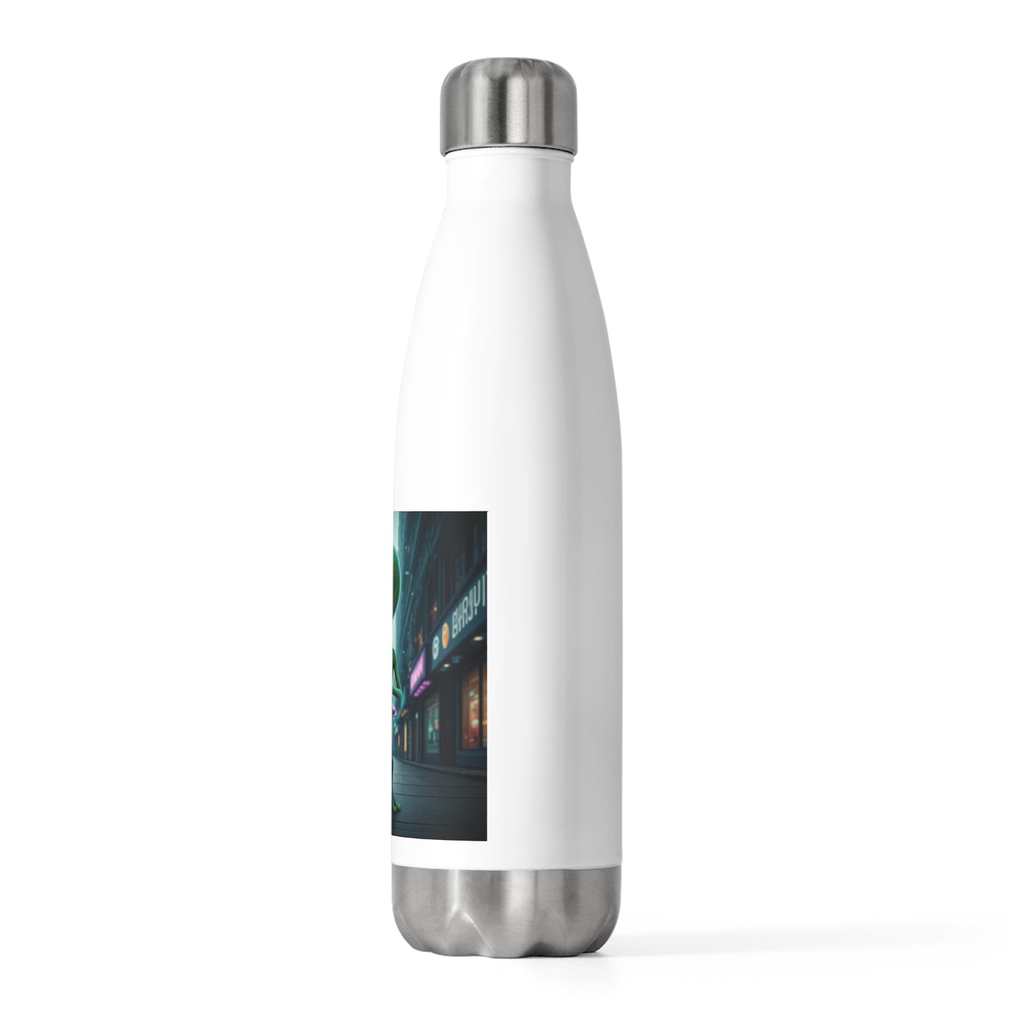 Alien Sax Player Insulated Water Bottle: The Jazz Sound of Your Day!