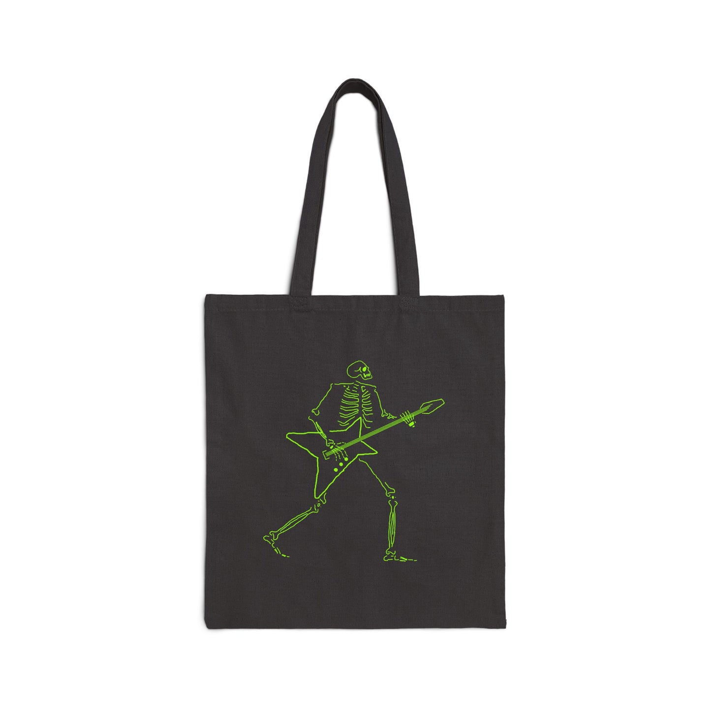 Skeleton Electric Guitarist Fluo Tote Bag | From Space Store