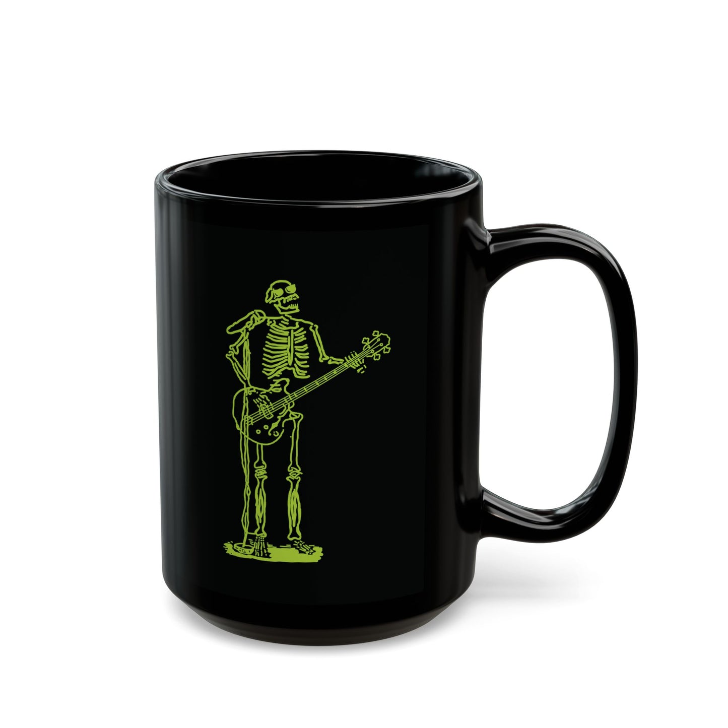 Metal Skeleton Fluo Singer & Guitarist Mug - Rock Your Day!