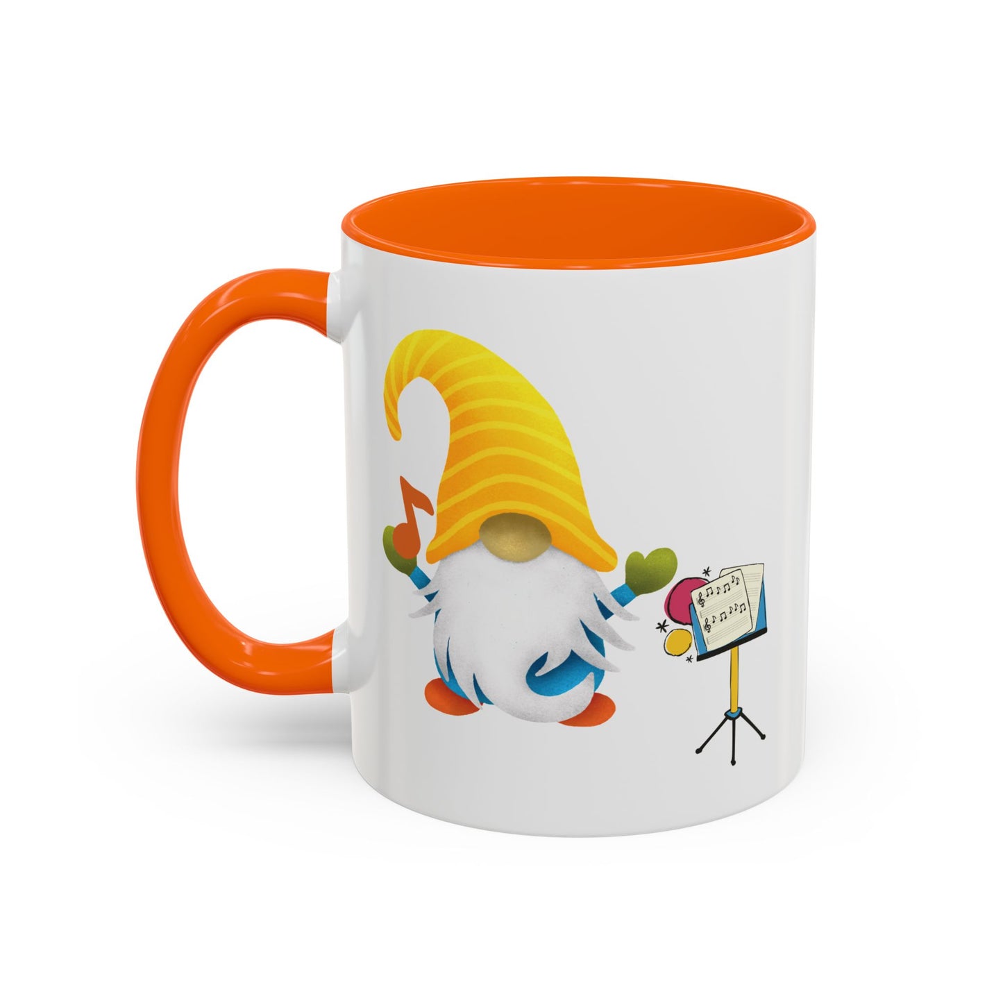 Whimsical Gnome Music Stand Mug - Perfect Gift for Music Lovers
