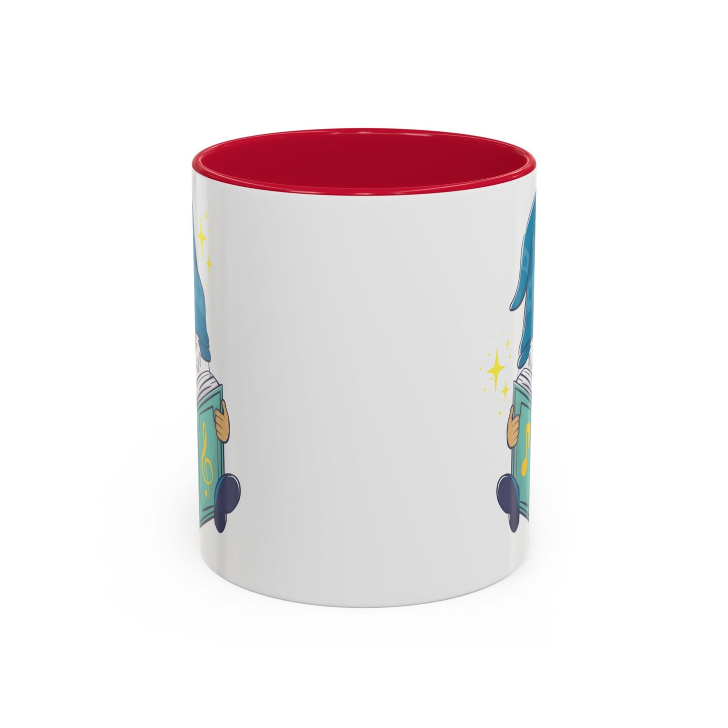 Whimsical Gnome & Music Book Mug - Brew Your Story | Ceramic Coffee & Tea Cup (11oz/15oz)
