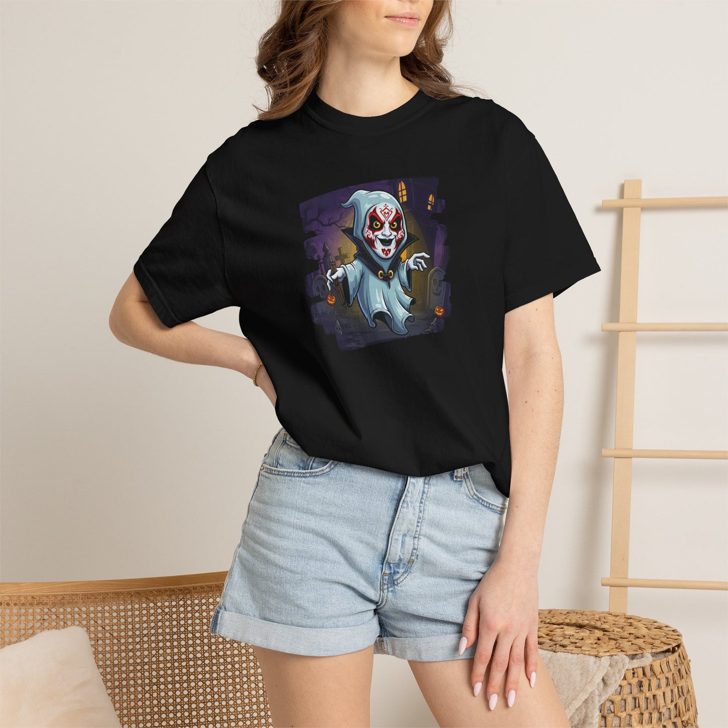 Halloween art Cemetery Unisex T-Shirt | Spooky Graveyard Tee