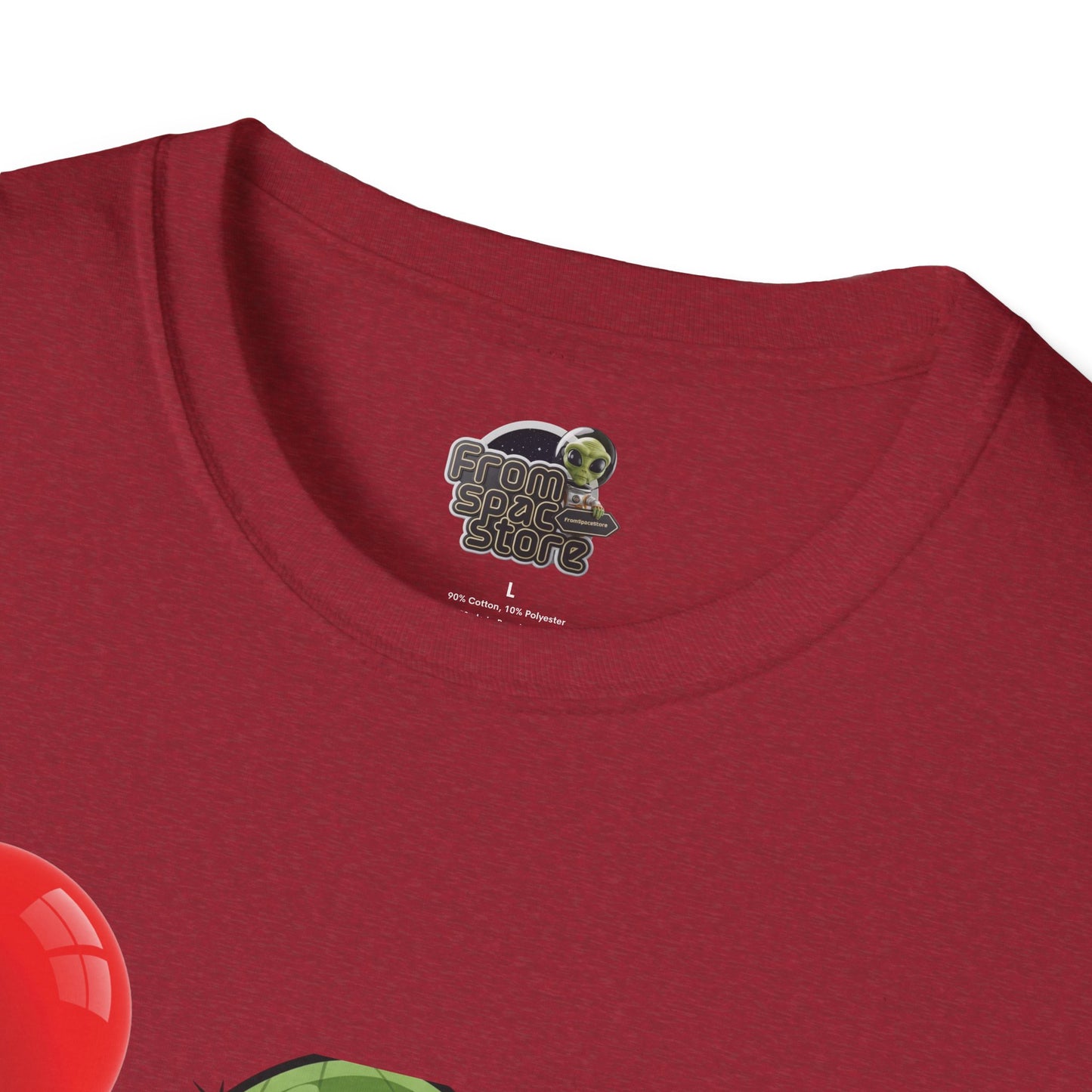Cactus Mania T-Shirt: Cheerful Cactus with Balloon | Organic Cotton Unisex Tee
