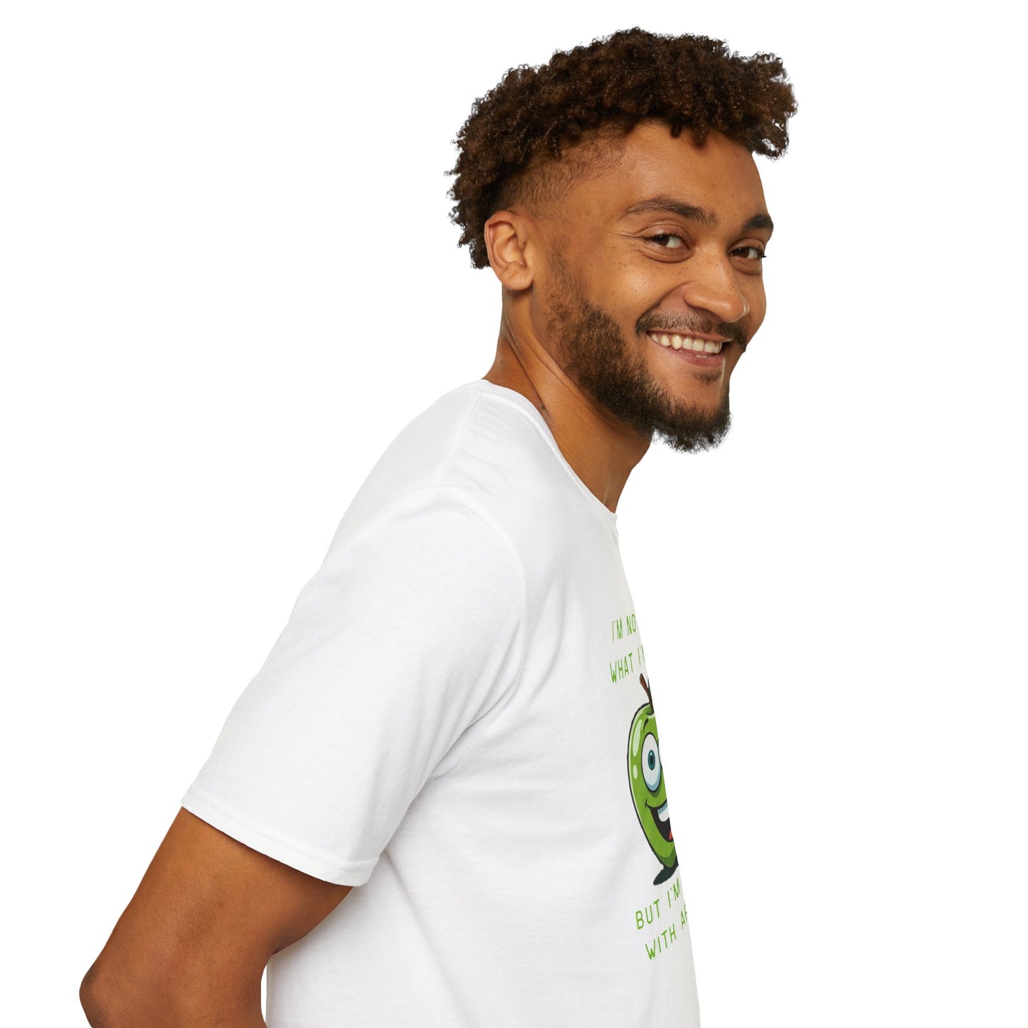 Apple-El t-shirt: Funny Smiling Apple Positive Tee