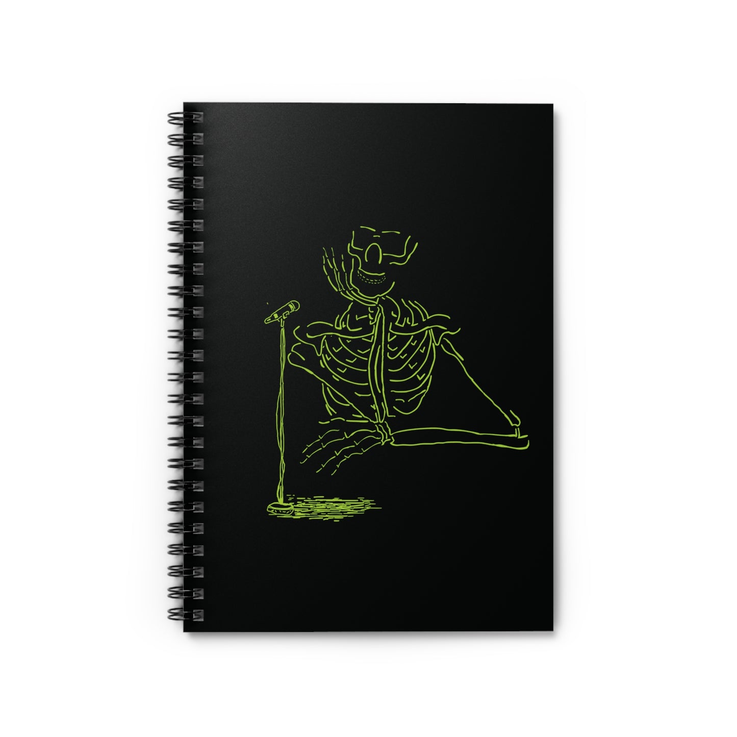 Metal Skeleton Fluo Spiral Notebook - Rock Your Notes!