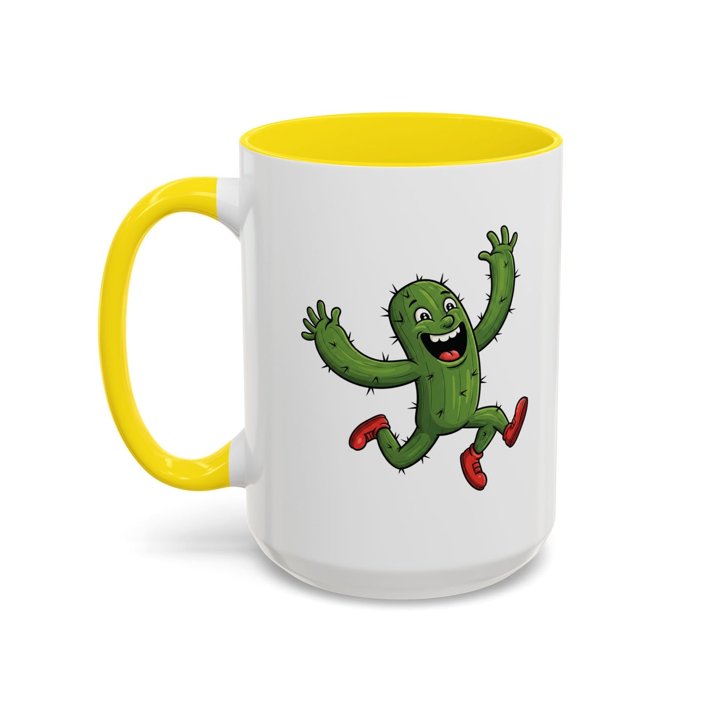 Cactus Mania Running Cactus Mug - Fun & Eco-Friendly Ceramic Coffee Cup