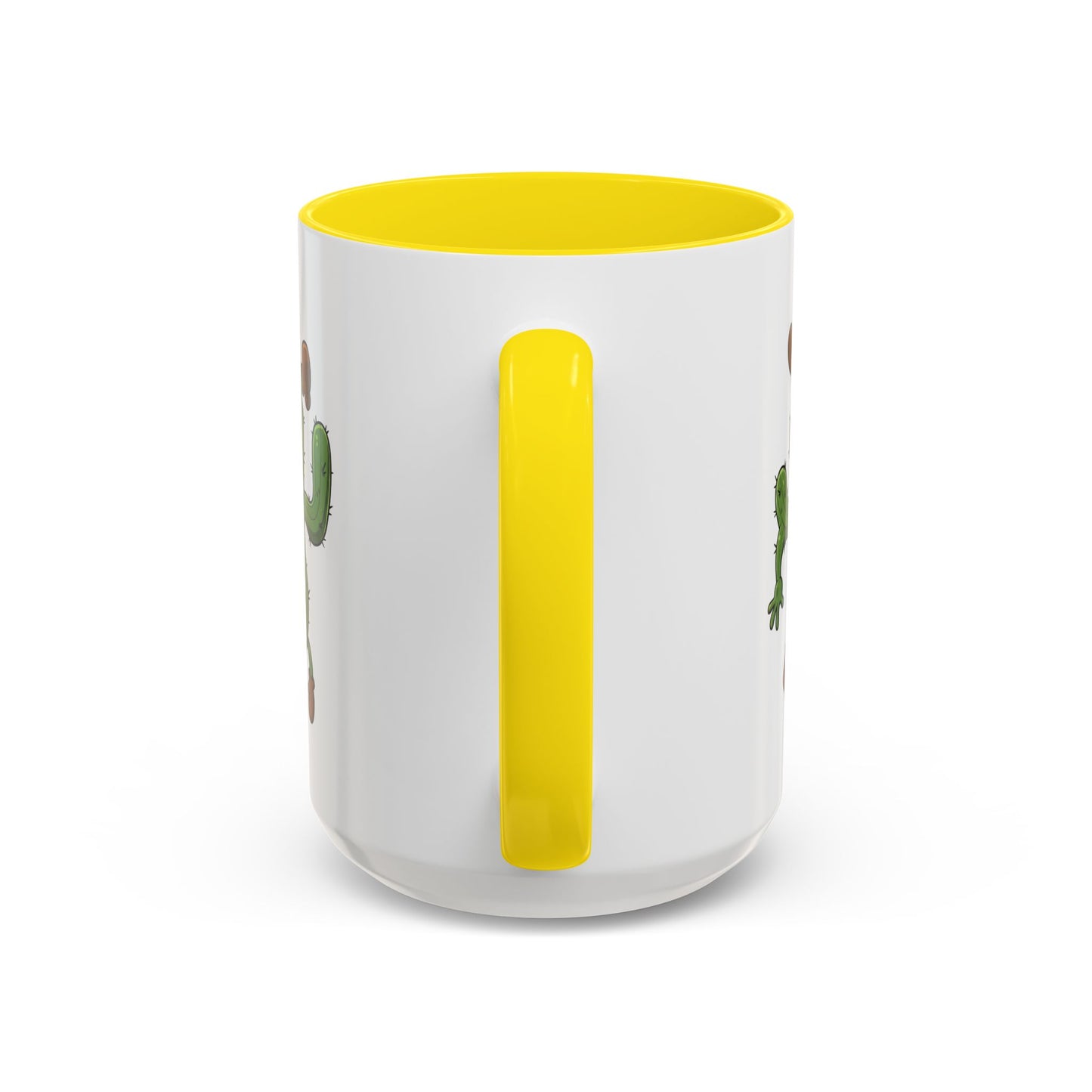 Cactus Mania Shocked Cactus Mug - Upside Down Fun Ceramic Cup