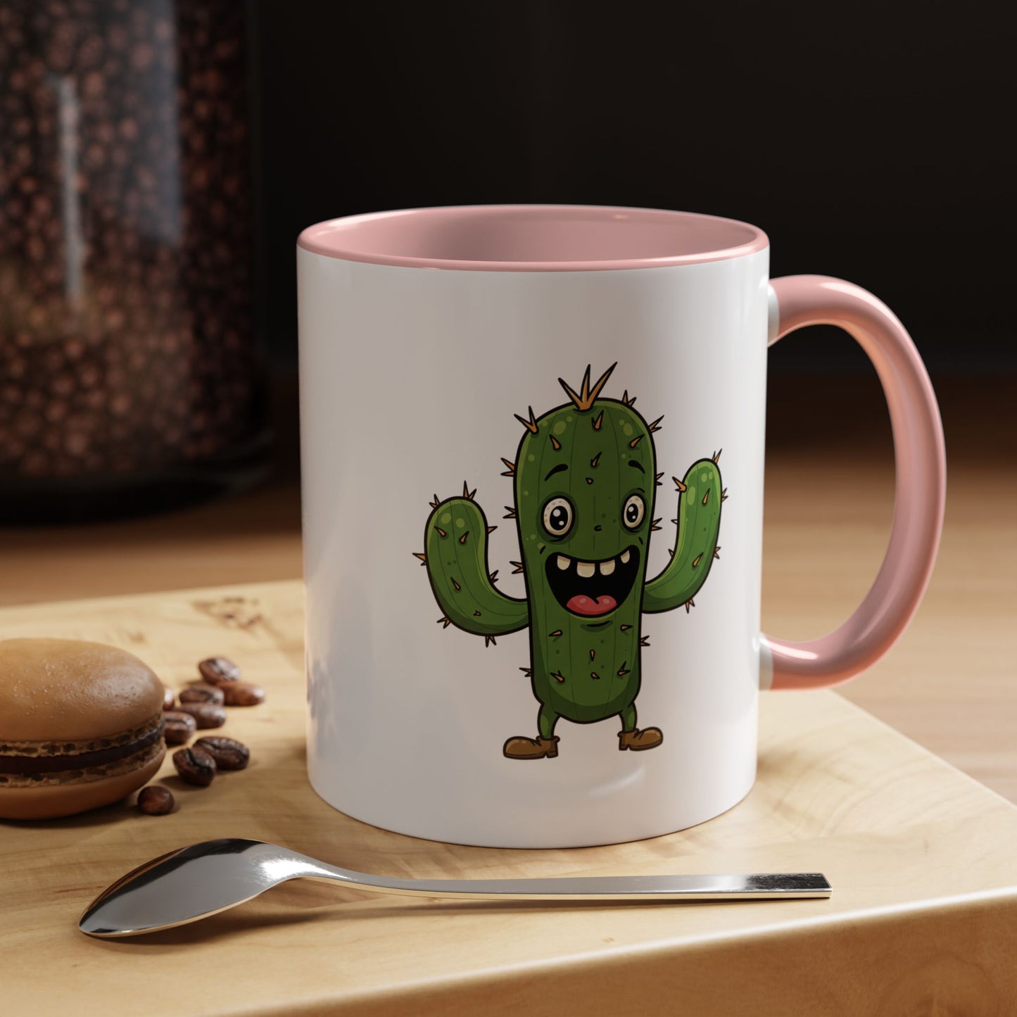Cactus Mania Joyful Cactus Mug - Happy Ceramic Coffee Cup for Plant Lovers