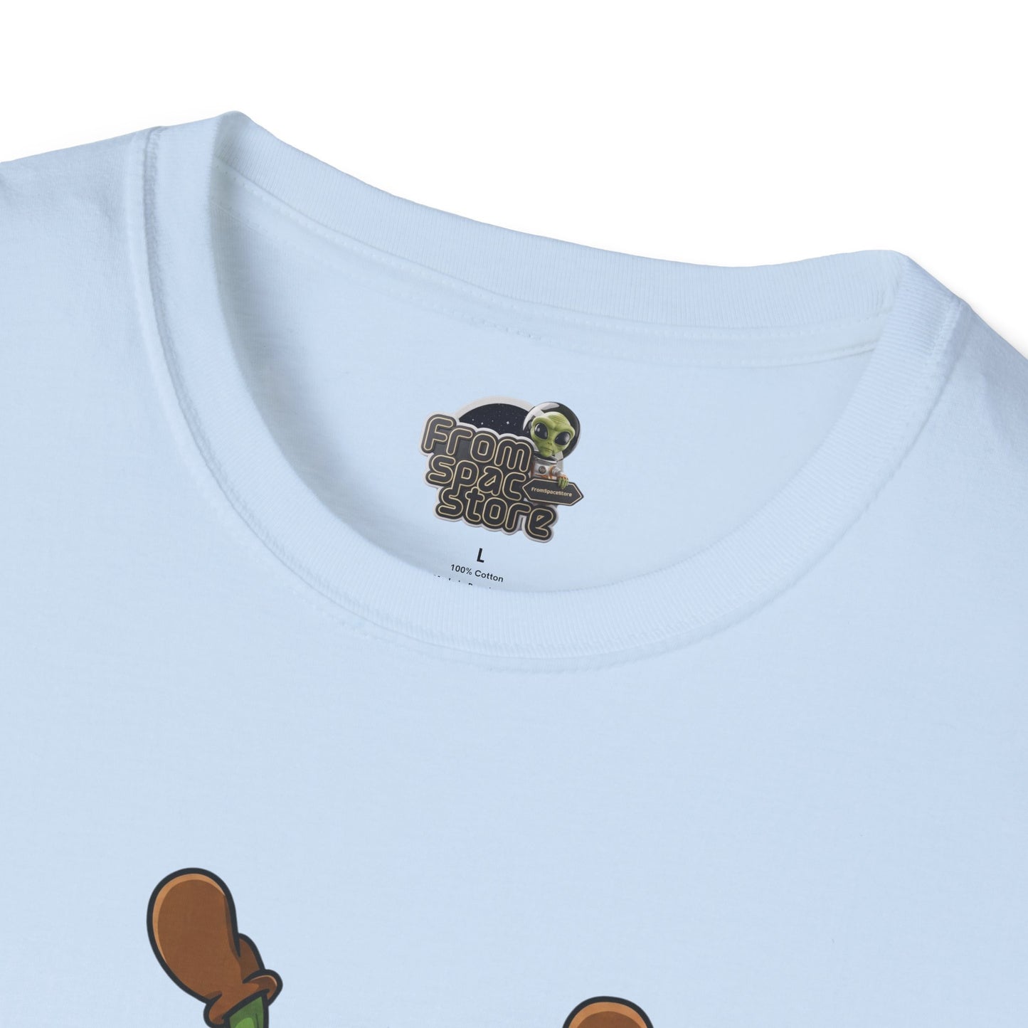 Shocked Cactus T-Shirt: Funky Upside-Down Cactus Tee | Organic Cotton Unisex Graphic Shirt