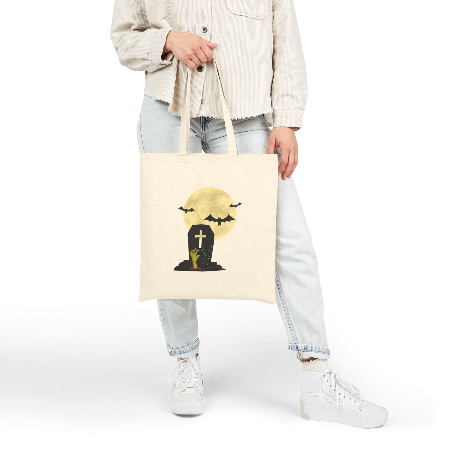 Graveyard Haunt: The Halloween Cemetery Tote Bag