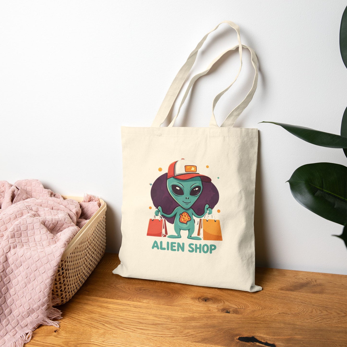Alien Shopper Tote Bag: Unique & Eco-Friendly | Shop Now!