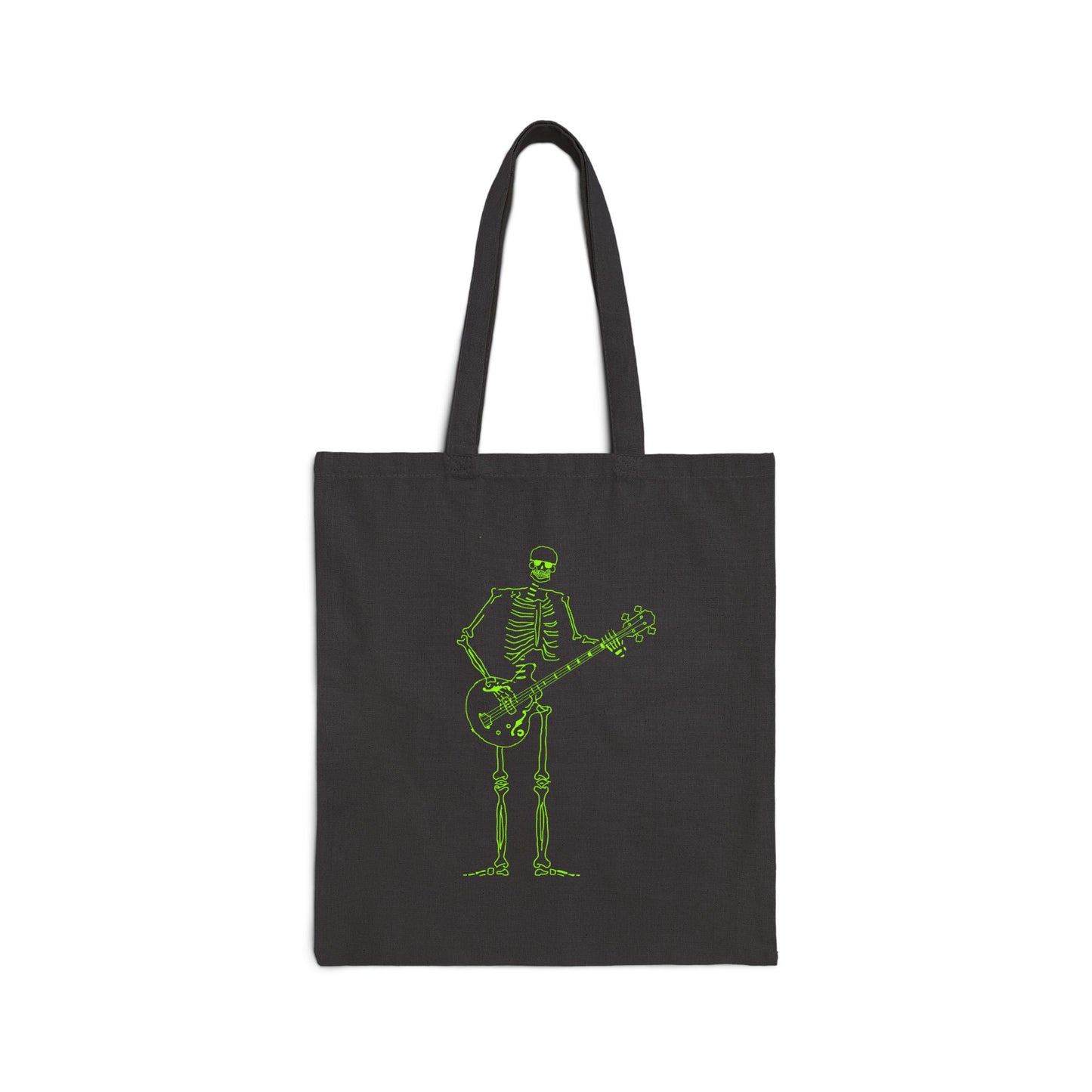 Skeleton Bass Player Fluo Tote Bag | From Space Store