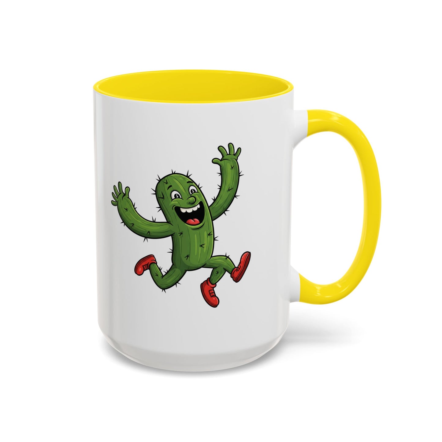 Cactus Mania Running Cactus Mug - Fun & Eco-Friendly Ceramic Coffee Cup