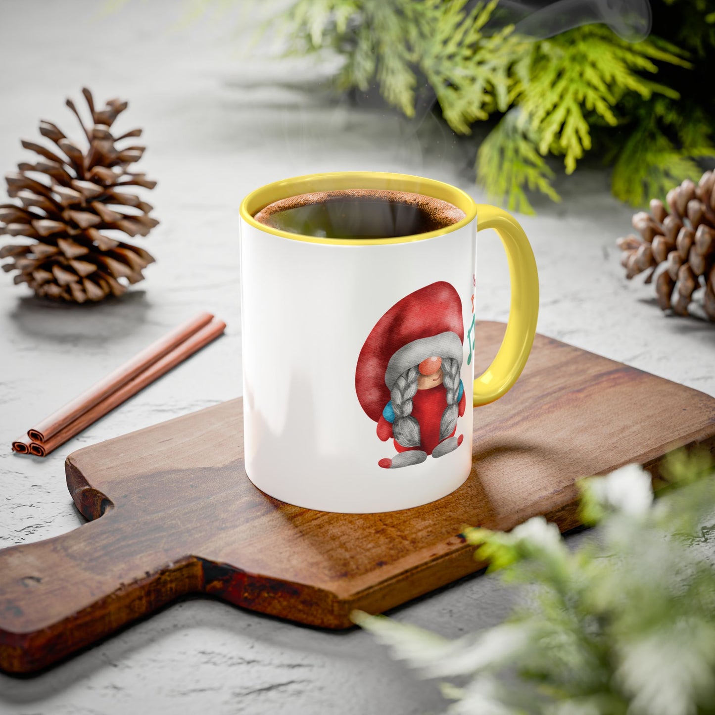 Cute Gnome Mug - Red & White - Perfect Holiday Gift idea
