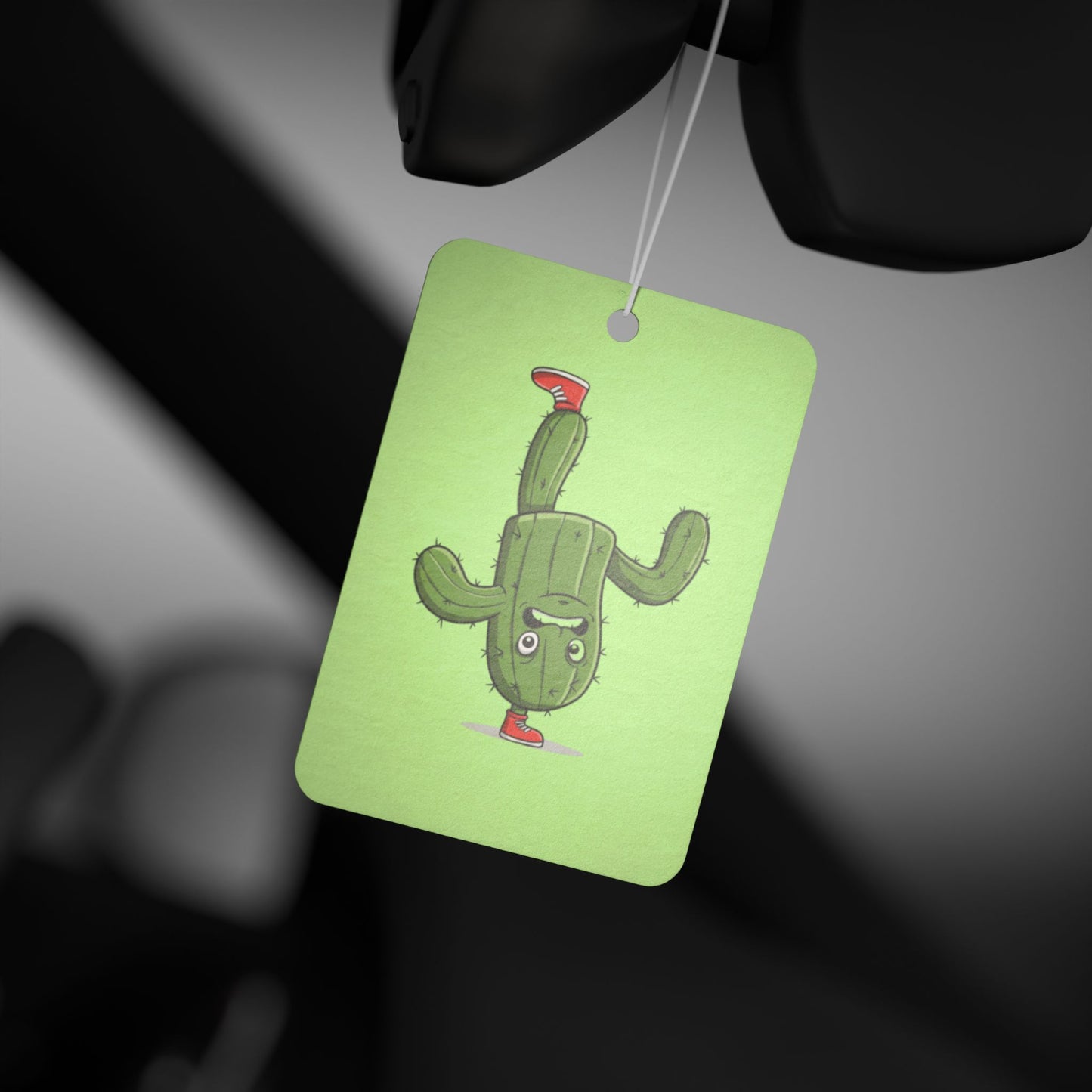 Upside-down on a foot Cactus Car Air Freshener - Power Car Freshener: Fresh Scent, Long-Lasting Fragrance, Funny Design