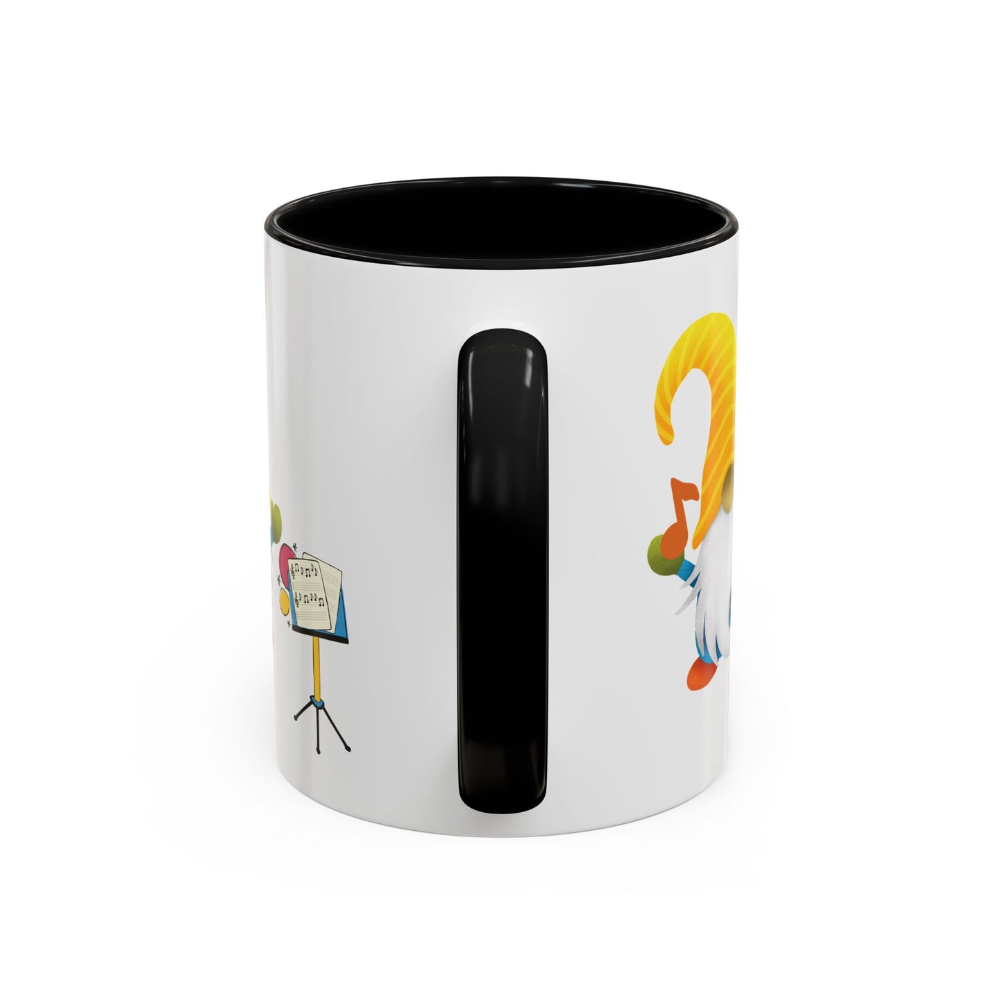 Whimsical Gnome Music Stand Mug - Perfect Gift for Music Lovers
