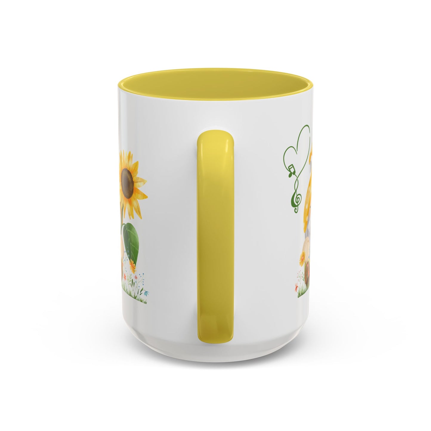 Mystical Gnome & Sunny Sunflower Mug - Your Garden's Secret Charm | Ceramic Coffee & Tea Cup (11oz/15oz)
