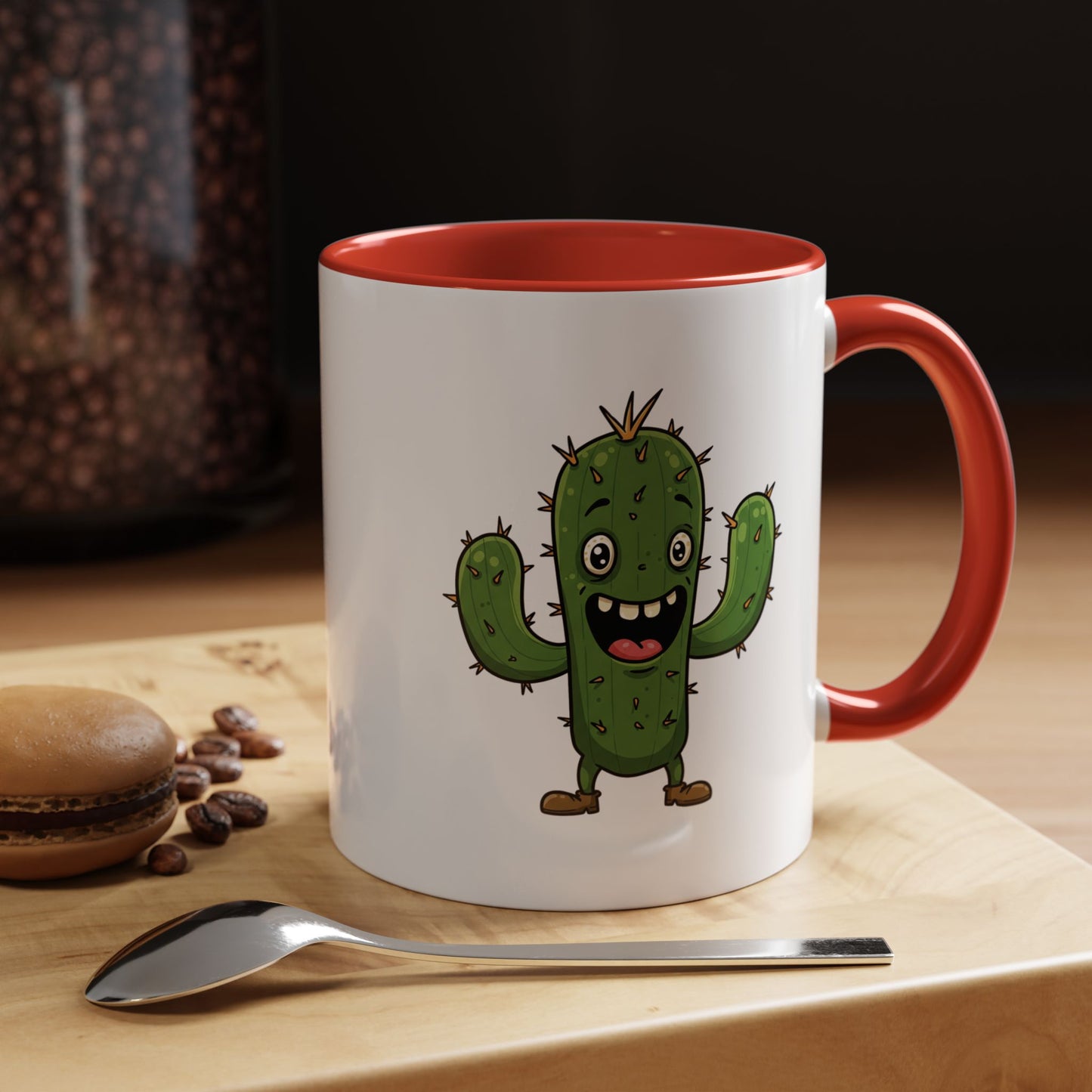Cactus Mania Joyful Cactus Mug - Happy Ceramic Coffee Cup for Plant Lovers