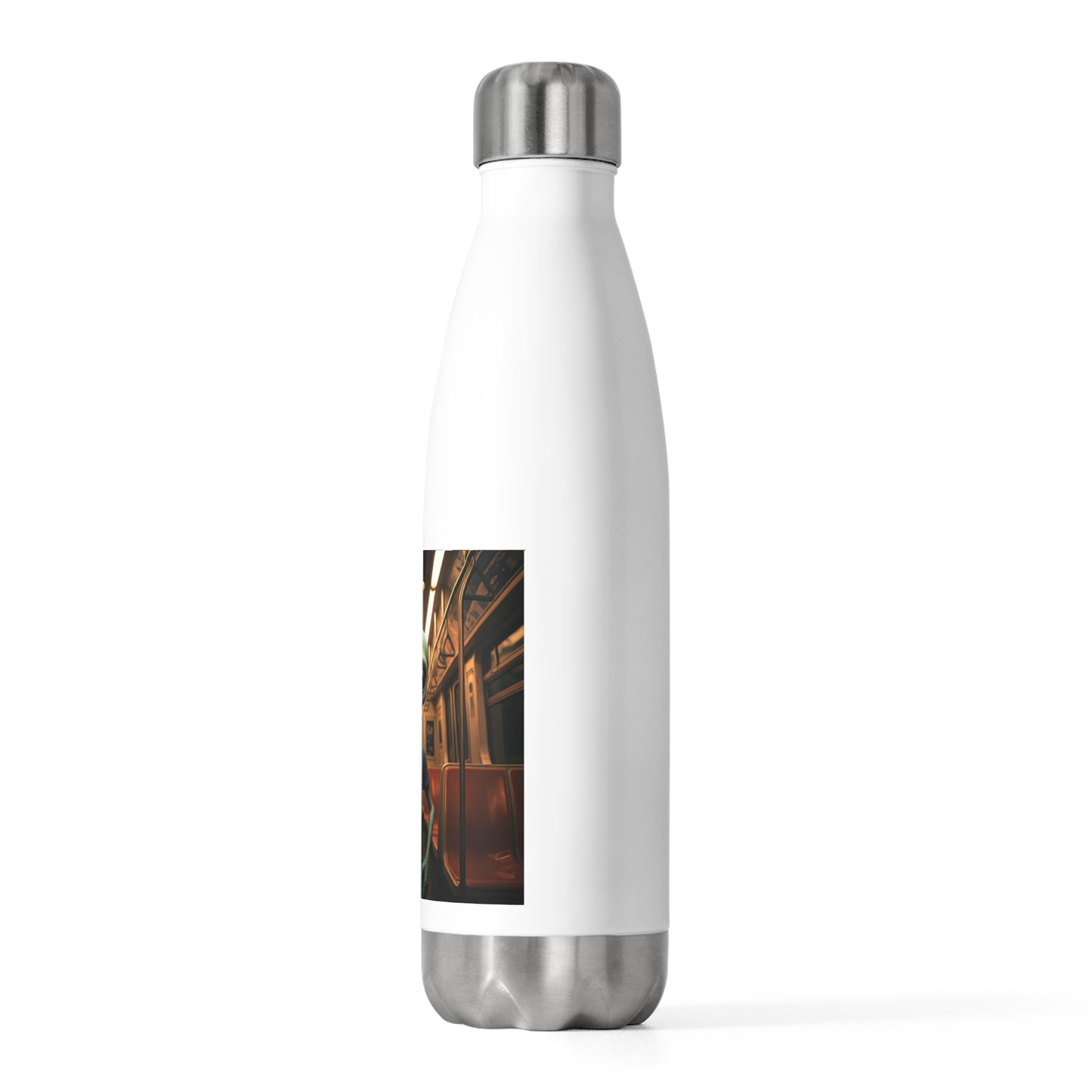 Alien in Subway" Insulated Water Bottle: Your Adventure Companion for Urban Explorations