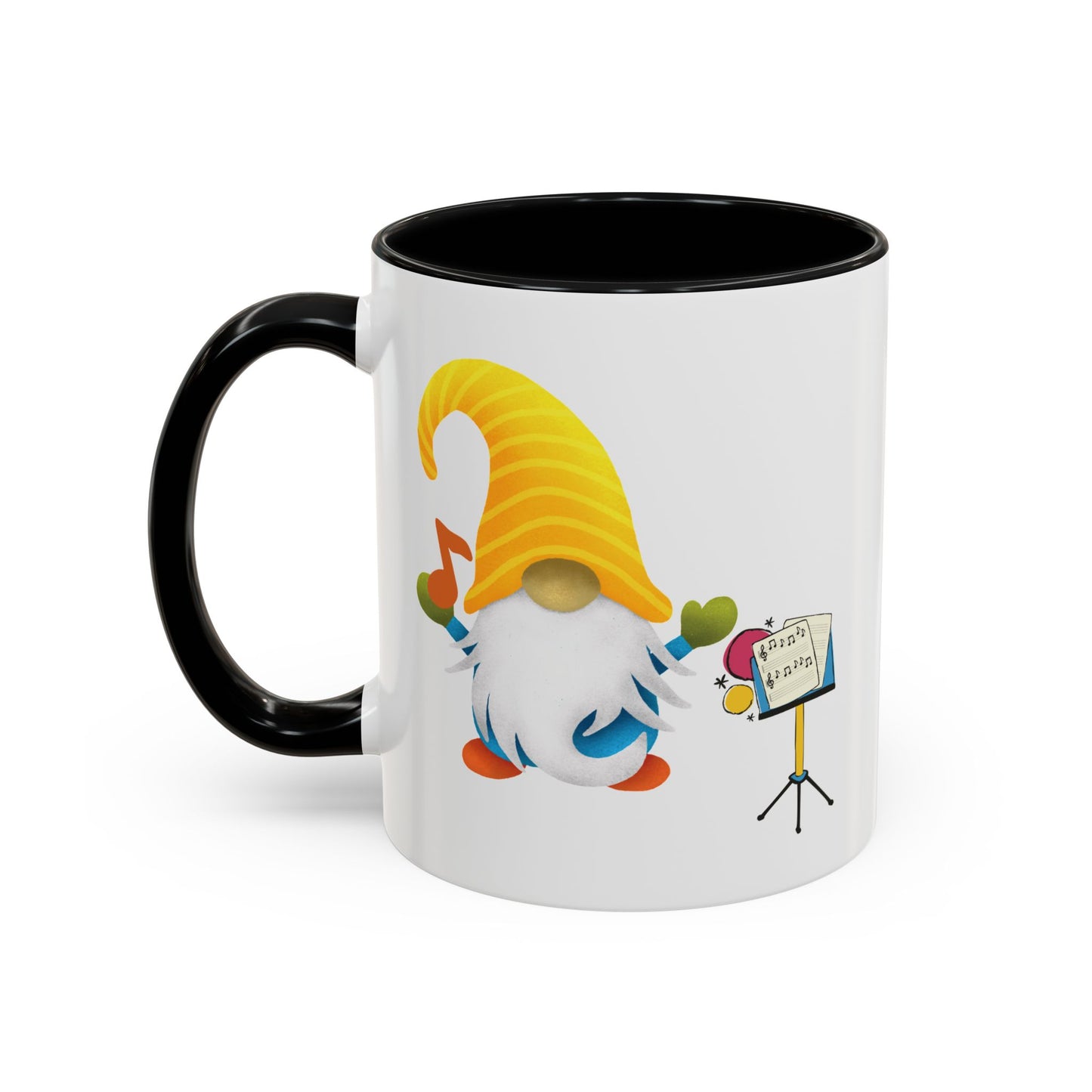 Whimsical Gnome Music Stand Mug - Perfect Gift for Music Lovers