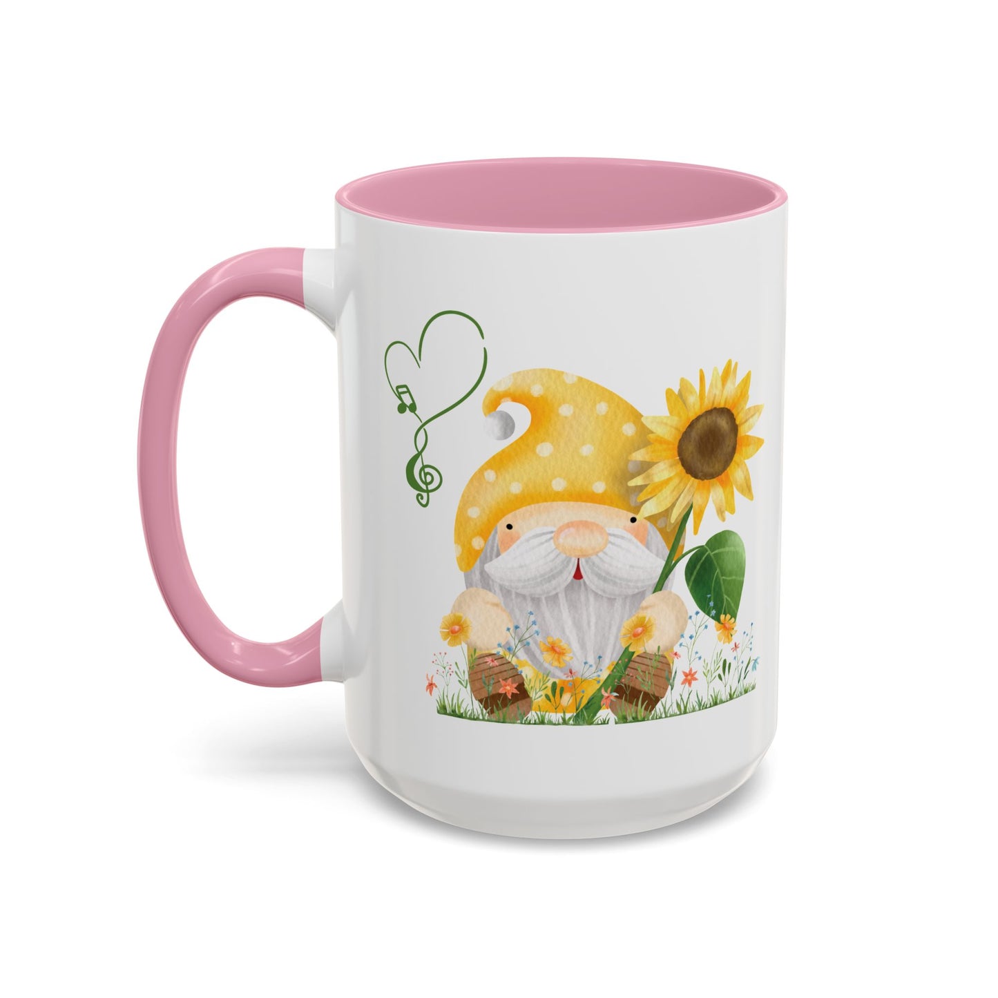 Mystical Gnome & Sunny Sunflower Mug - Your Garden's Secret Charm | Ceramic Coffee & Tea Cup (11oz/15oz)
