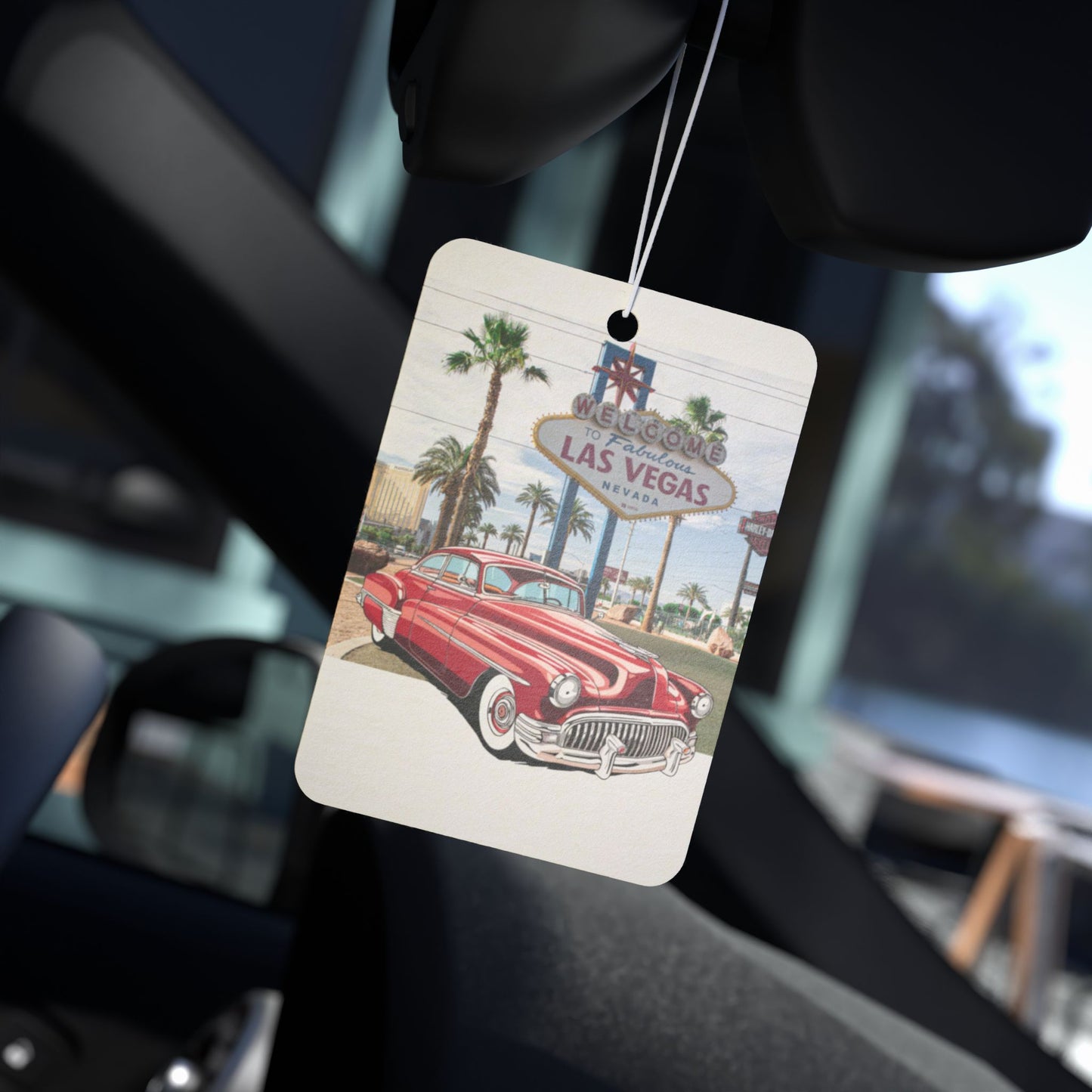 Vintage Las Vegas Car Air Freshener
