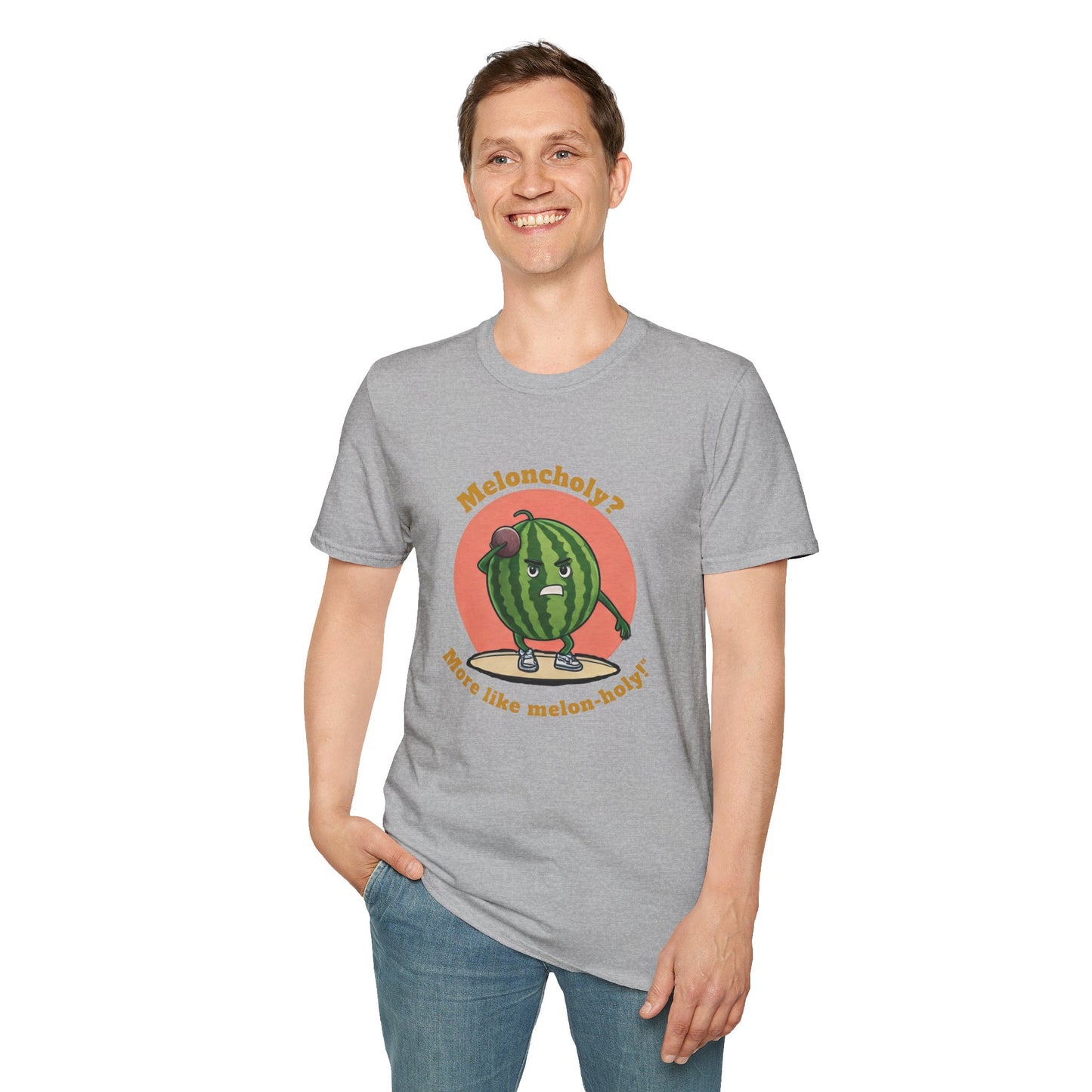 Melon-Holy t-shirt: Funny Watermelon Shot Put Tee