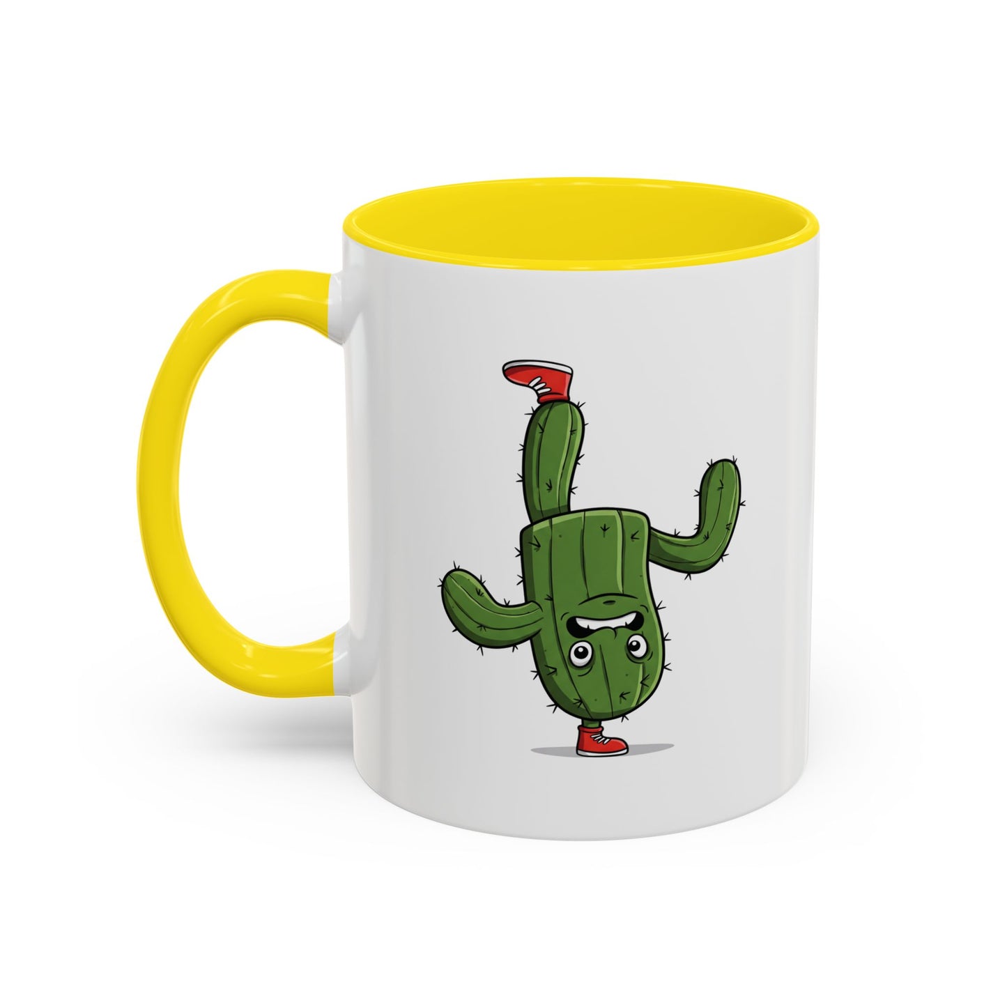 Cactus Mania Upside Down Cactus Mug - Unique & Fun Ceramic Cup for All Ages