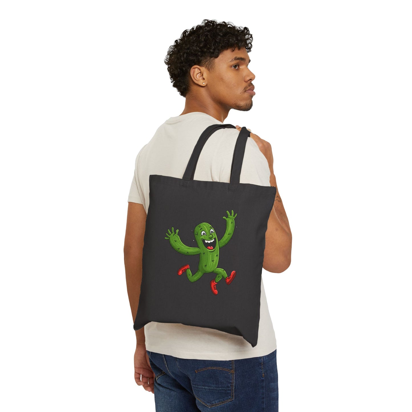 Running Cactus Tote Bag - Your Quirky & Eco-Friendly Everyday Essential