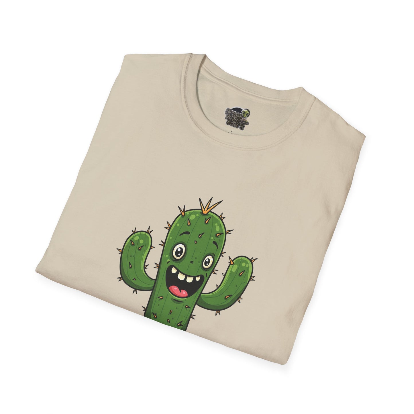 Cactus Mania T-Shirt: Joyful Cactus Tee | Organic Cotton & Stretchy Comfort