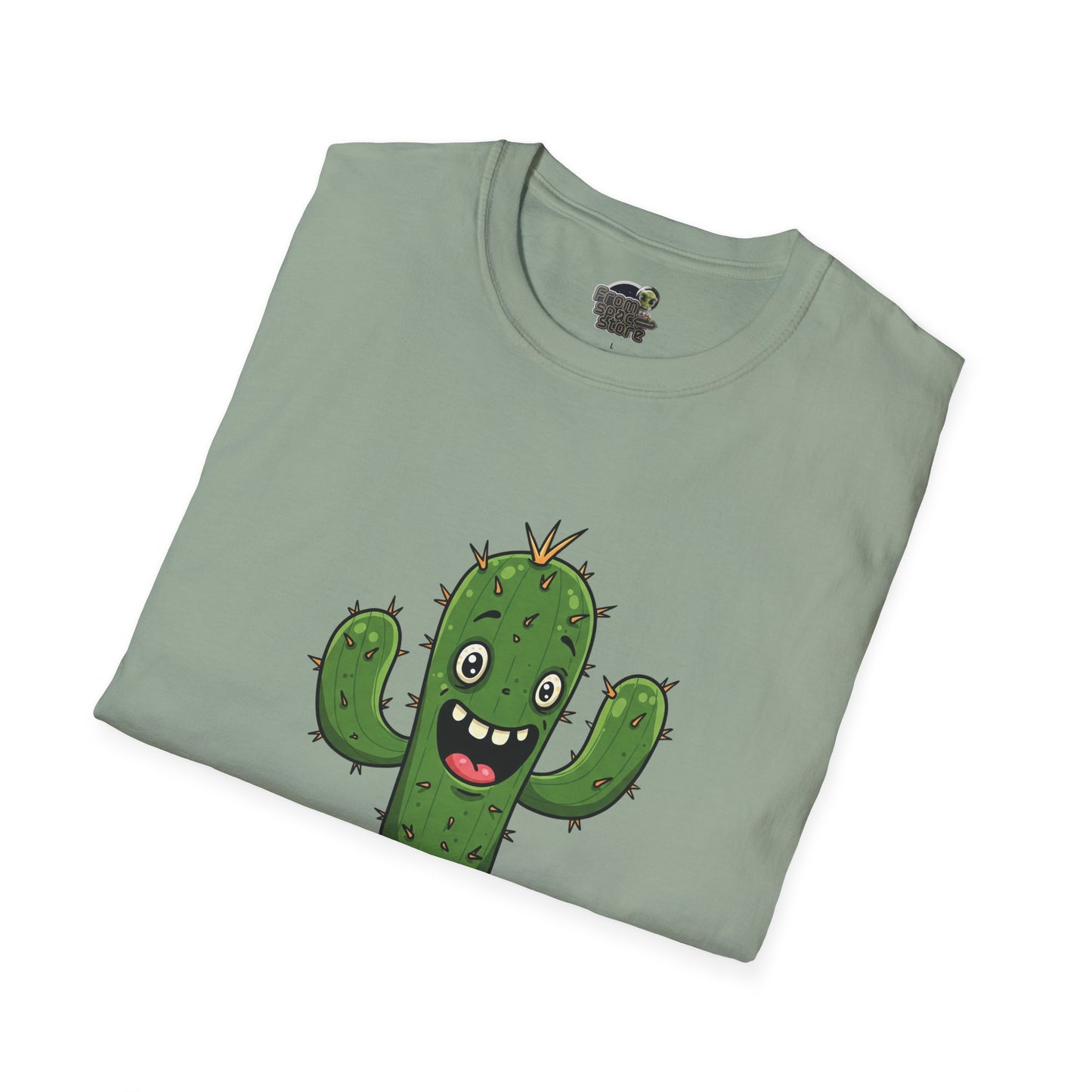 Cactus Mania T-Shirt: Joyful Cactus Tee | Organic Cotton & Stretchy Comfort