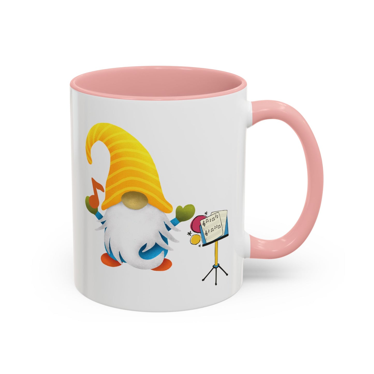 Whimsical Gnome Music Stand Mug - Perfect Gift for Music Lovers